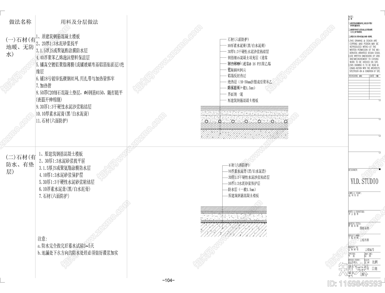 现代地面节点cad施工图下载【ID:1169849593】