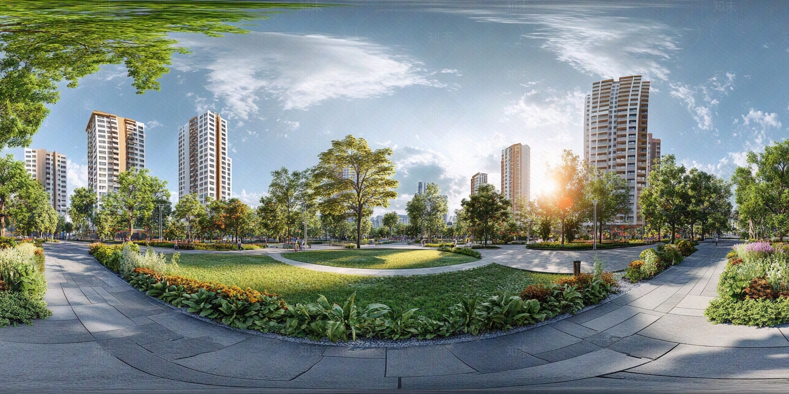 现代小区HDR贴图下载【ID:1169853458】