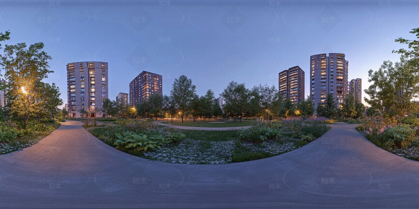 现代小区HDR贴图下载【ID:1169855061】