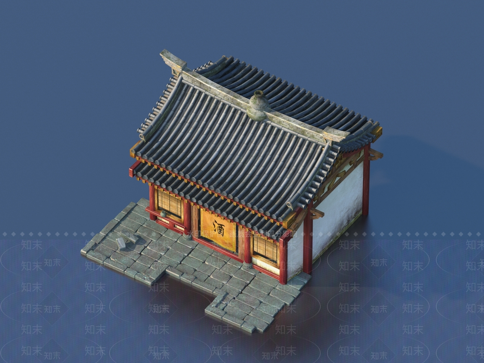 中式古建3D模型下载【ID:1169866921】