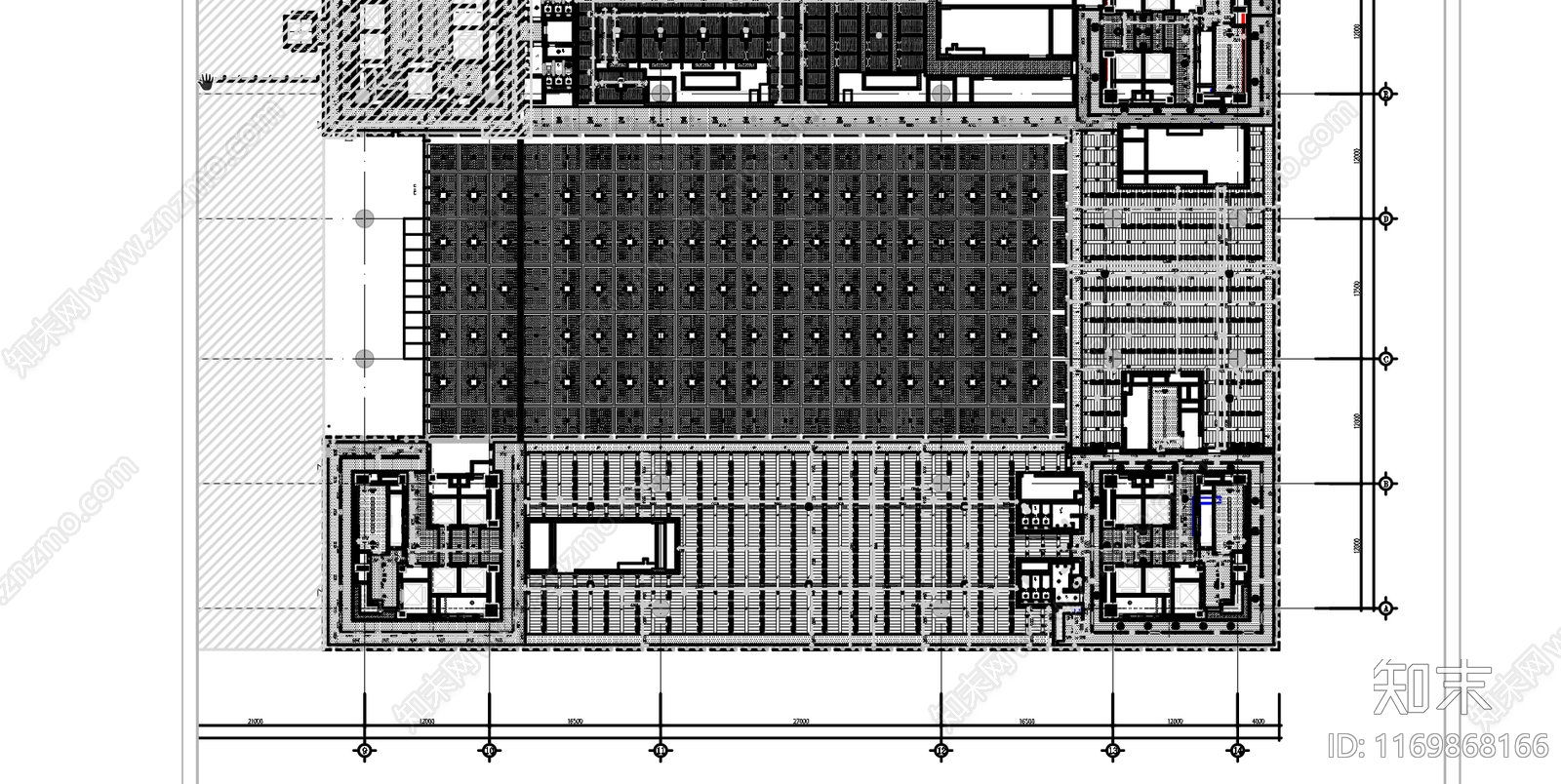 现代整体办公空间cad施工图下载【ID:1169868166】