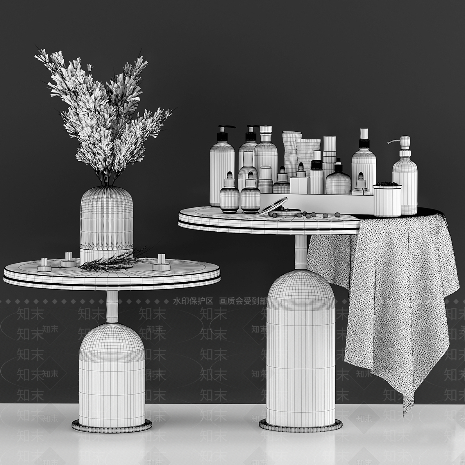 洗浴用品3D模型下载【ID:1169874558】