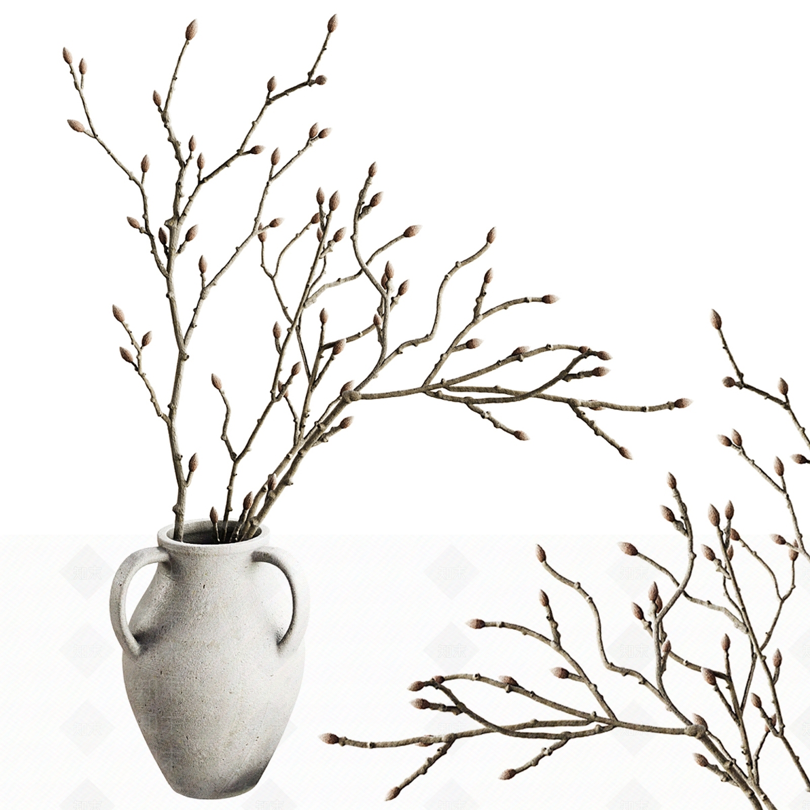 现代简约花艺3D模型下载【ID:1169889790】