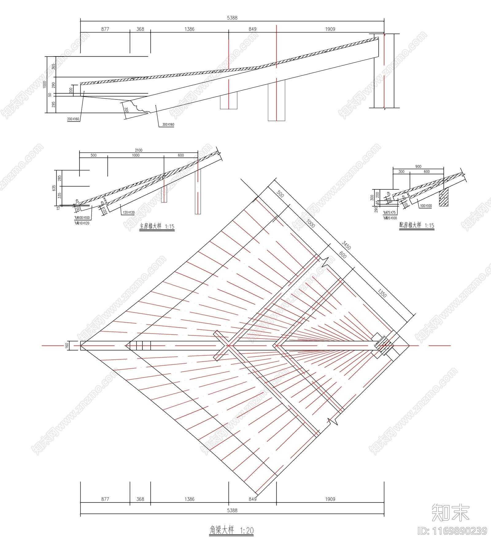 现代新中式古建cad施工图下载【ID:1169890239】