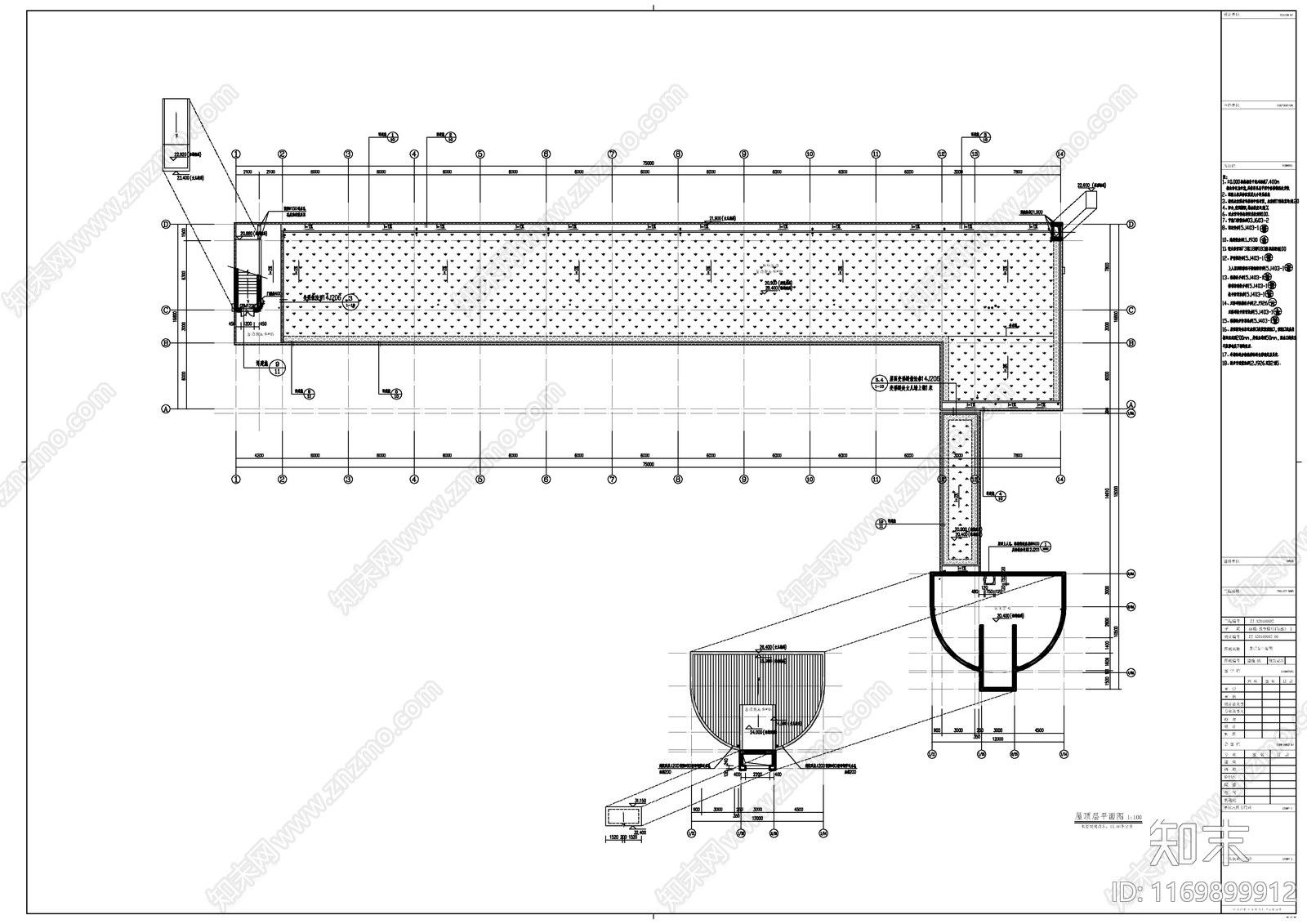 现代学校建筑cad施工图下载【ID:1169899912】
