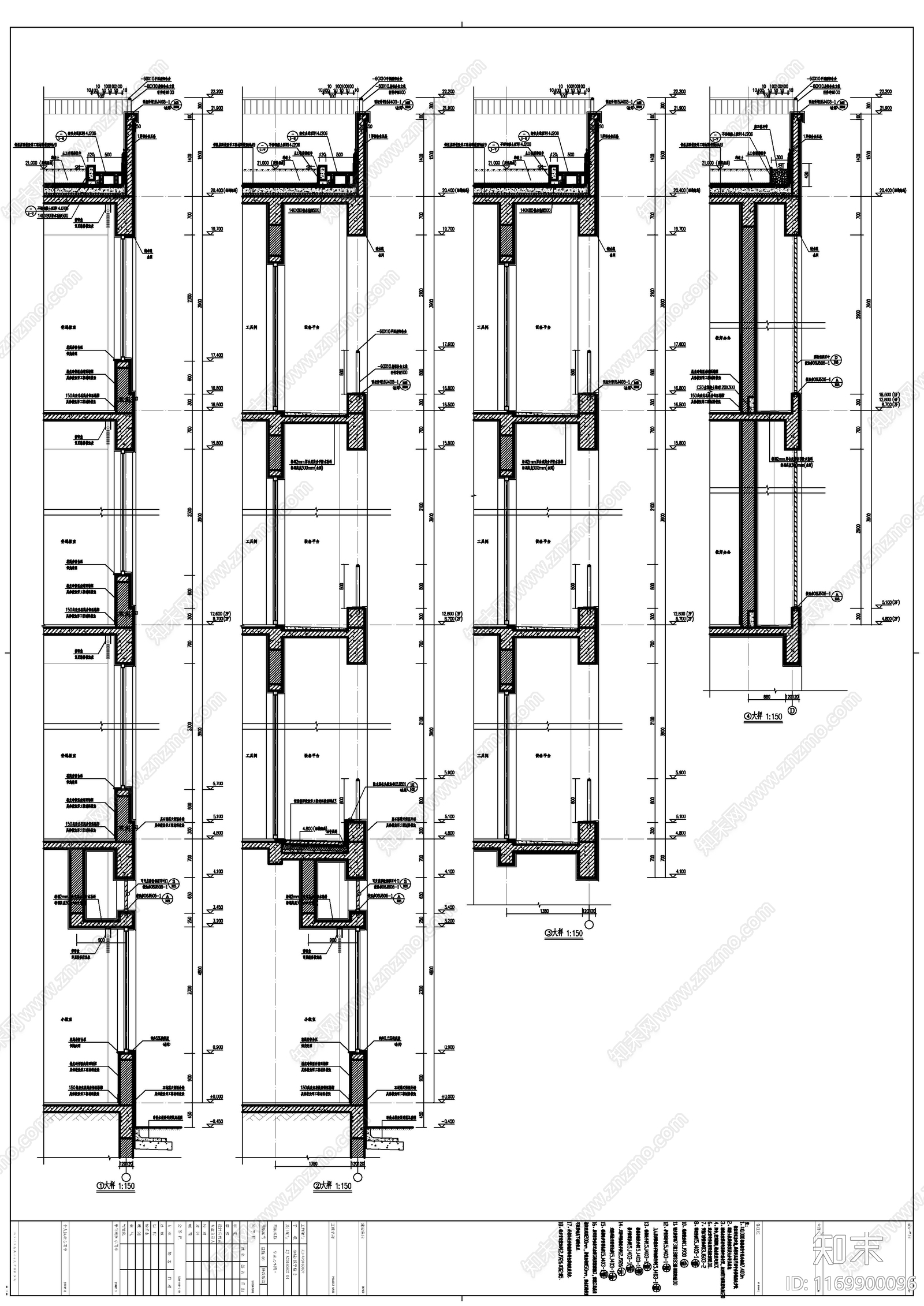 现代学校建筑cad施工图下载【ID:1169900096】