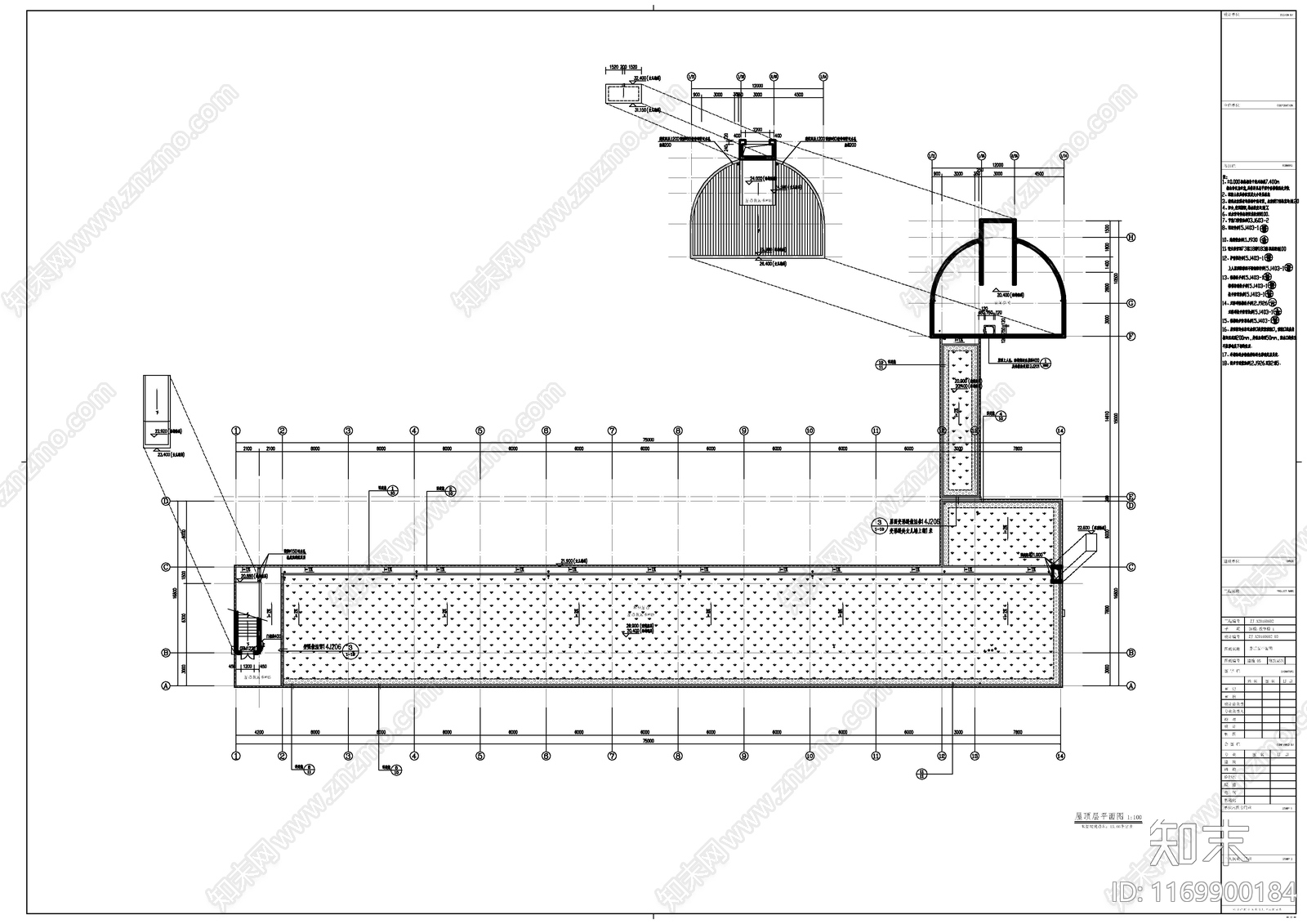 现代学校建筑cad施工图下载【ID:1169900184】