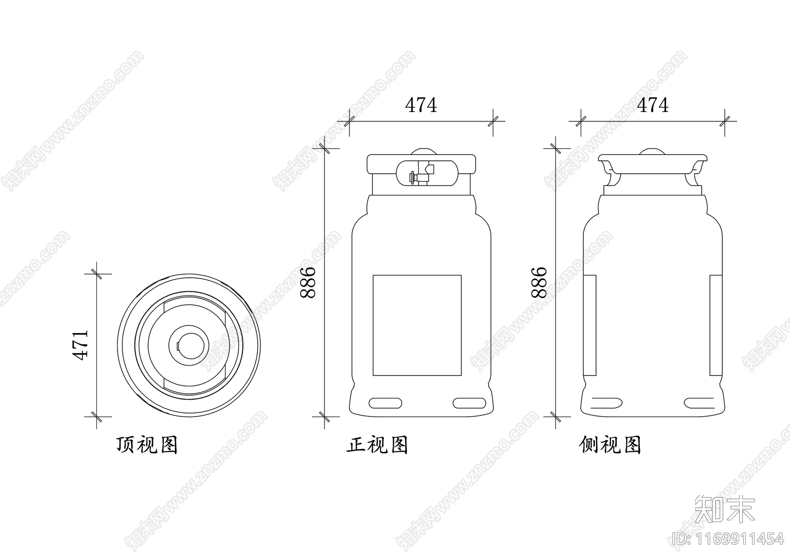 现代厨房设施cad施工图下载【ID:1169911454】