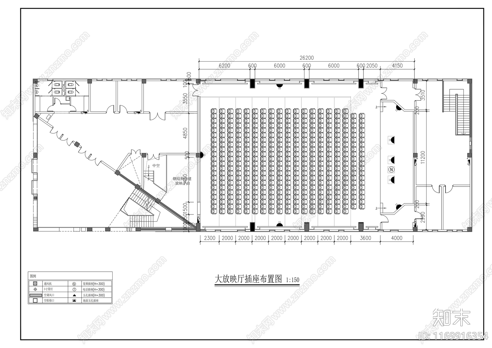 现代学校cad施工图下载【ID:1169916354】