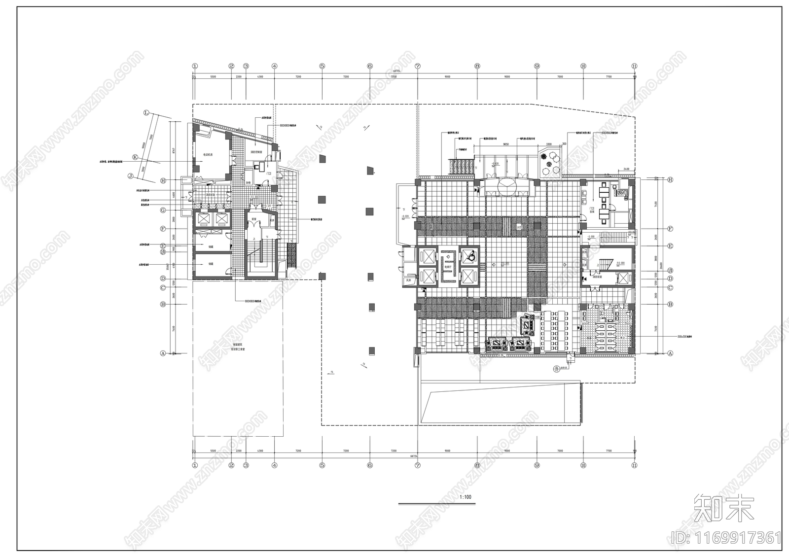 现代学校cad施工图下载【ID:1169917361】