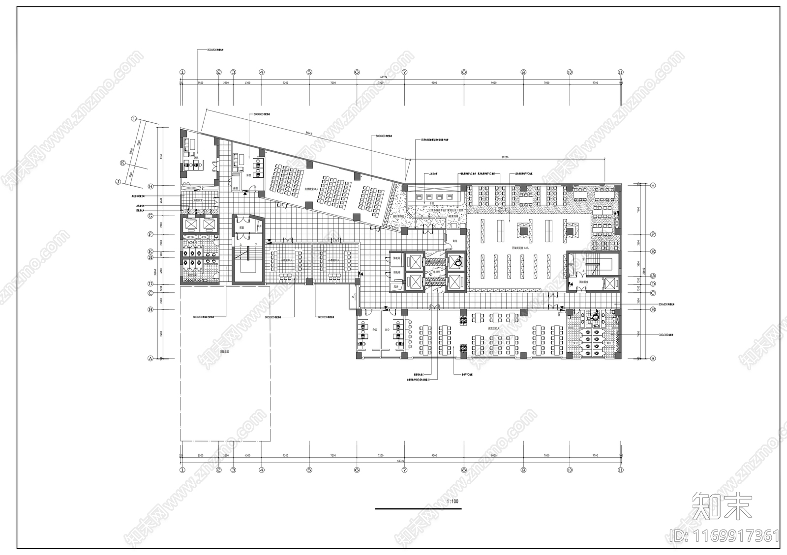 现代学校cad施工图下载【ID:1169917361】