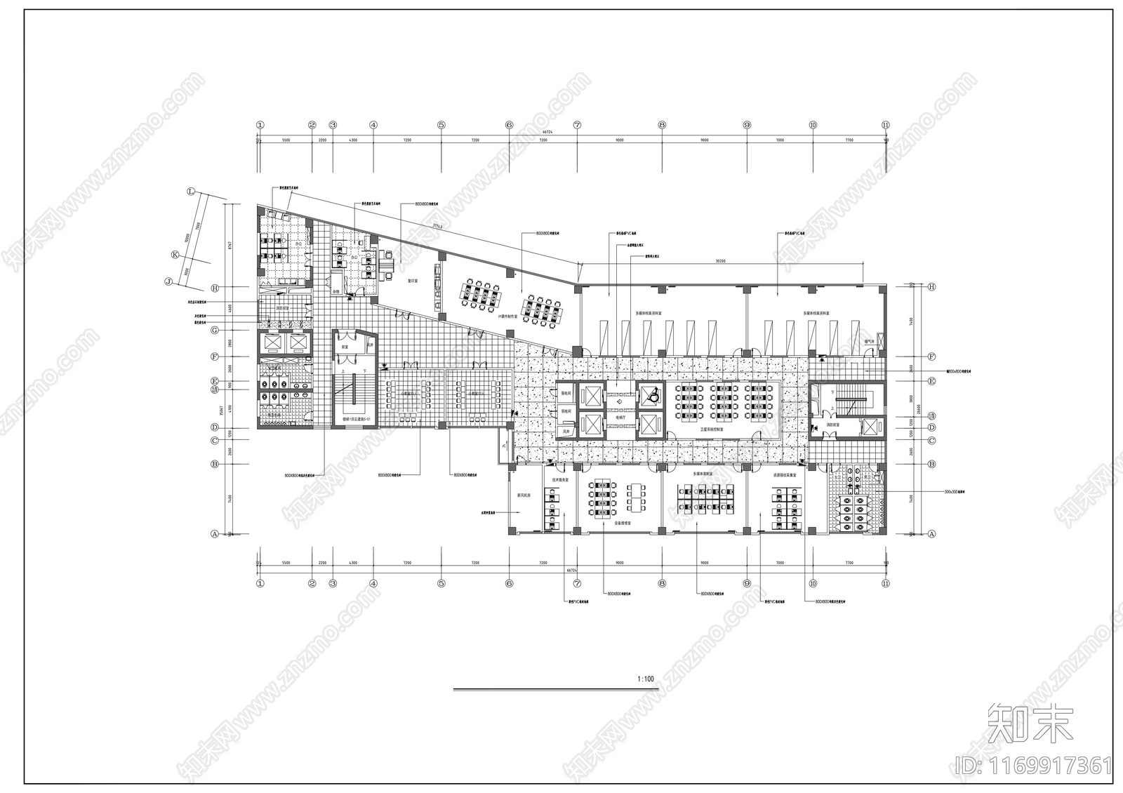 现代学校cad施工图下载【ID:1169917361】