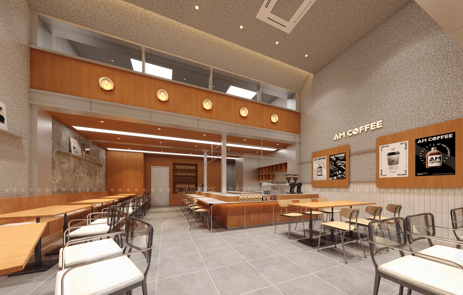 工业简约咖啡厅3D模型下载【ID:1169918946】