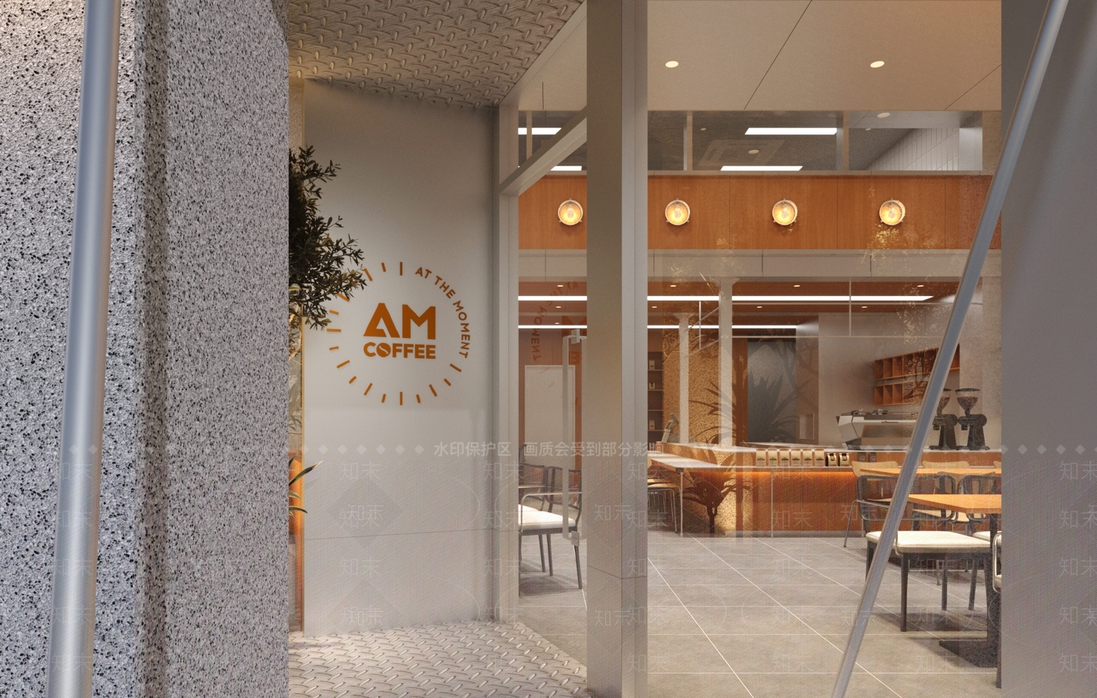 工业简约咖啡厅3D模型下载【ID:1169918946】