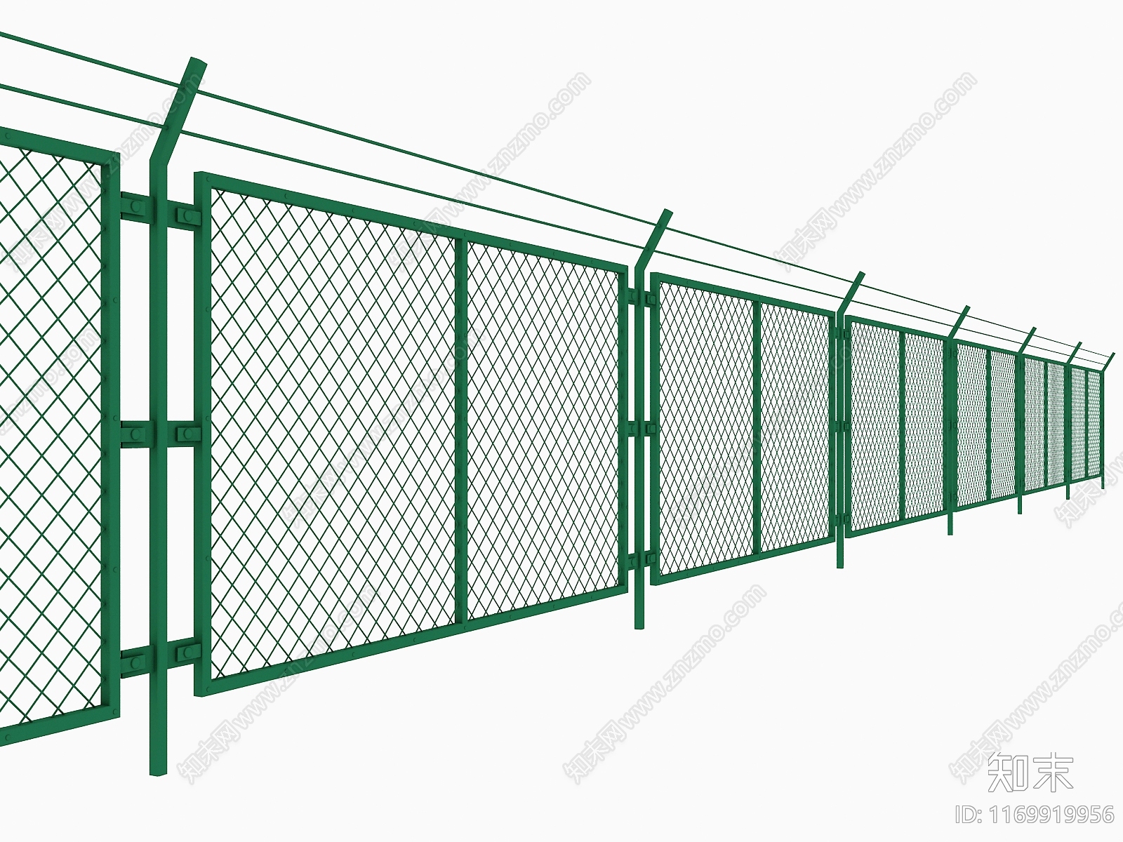 现代围栏护栏SU模型下载【ID:1169919956】