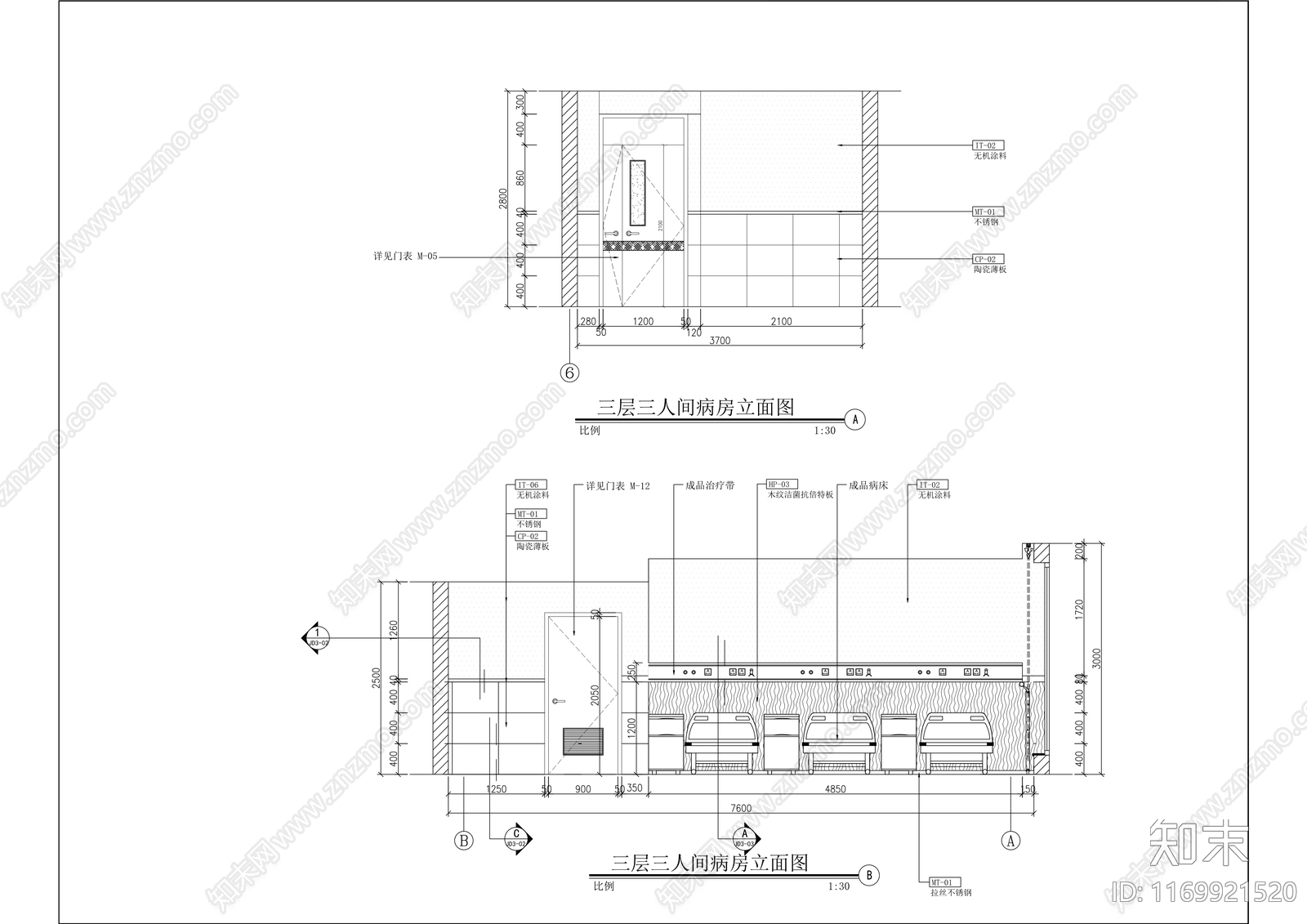 现代医院cad施工图下载【ID:1169921520】