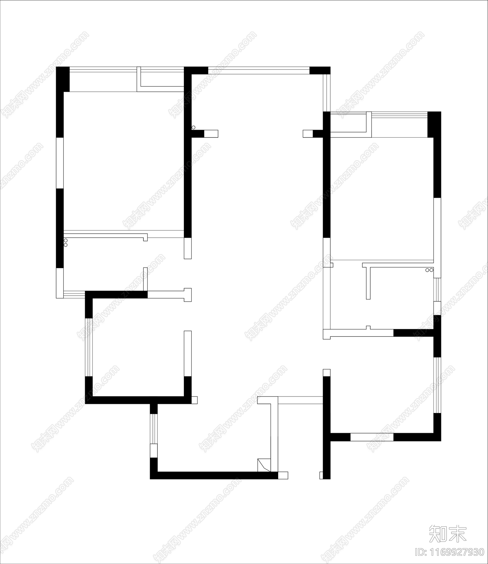 现代新中式其他图库施工图下载【ID:1169927930】