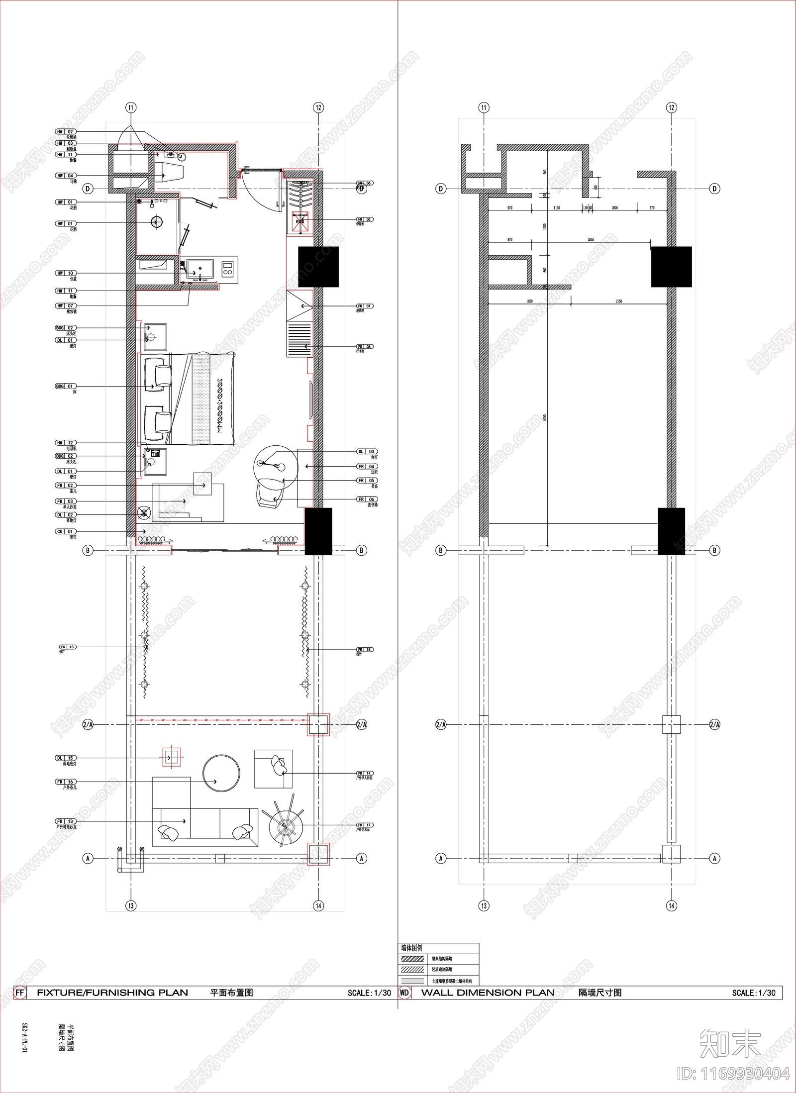 现代公寓施工图下载【ID:1169930404】