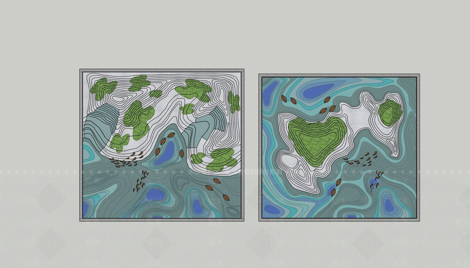 现代水景SU模型下载【ID:1169932362】