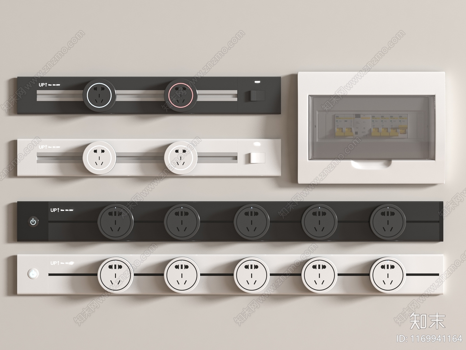 现代插座3D模型下载【ID:1169941164】