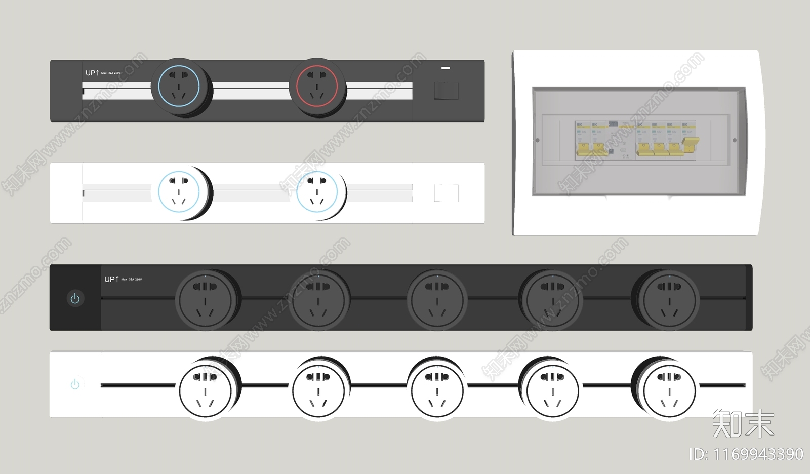现代插座SU模型下载【ID:1169943390】