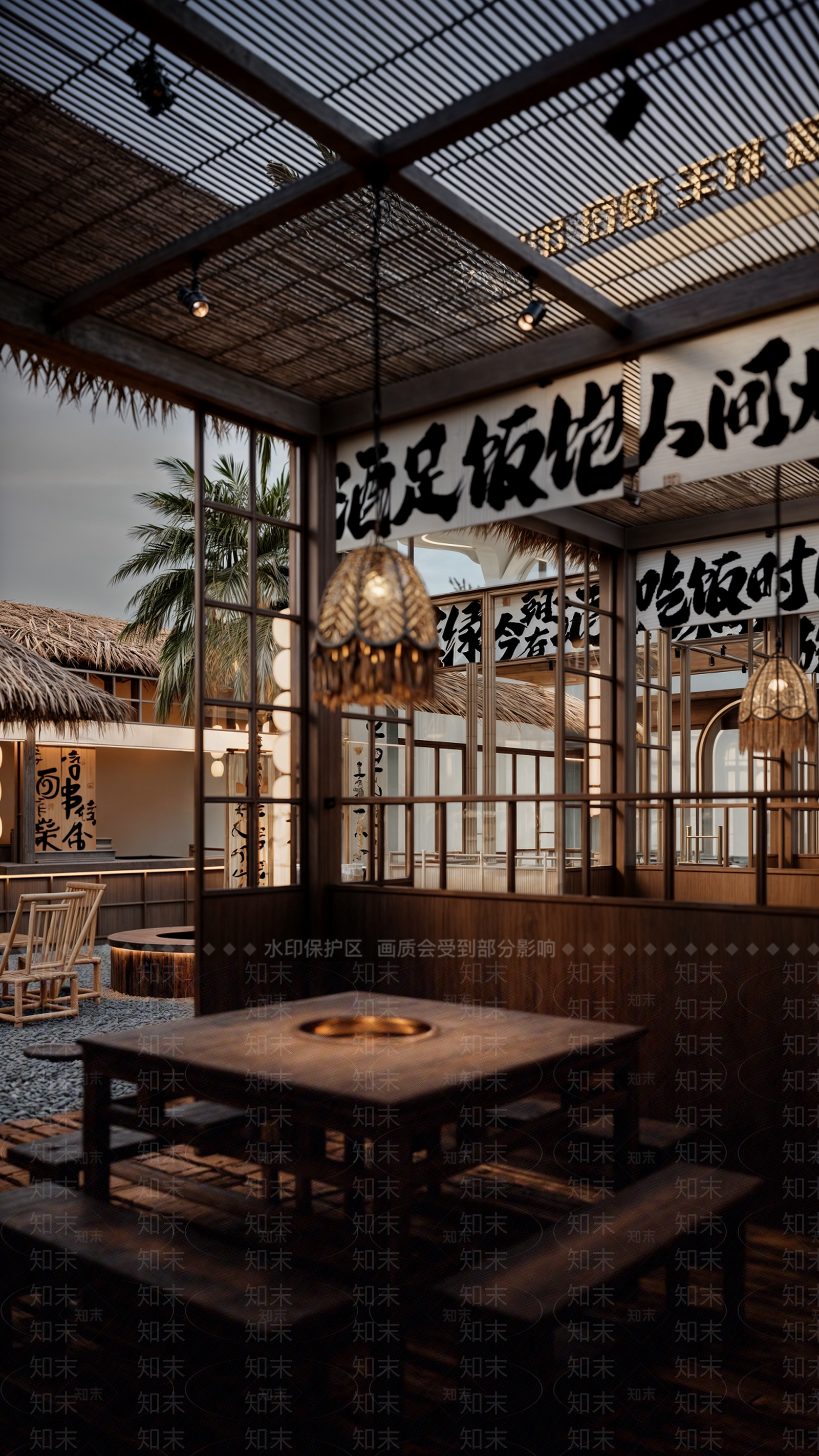 现代烧烤店3D模型下载【ID:1169947081】