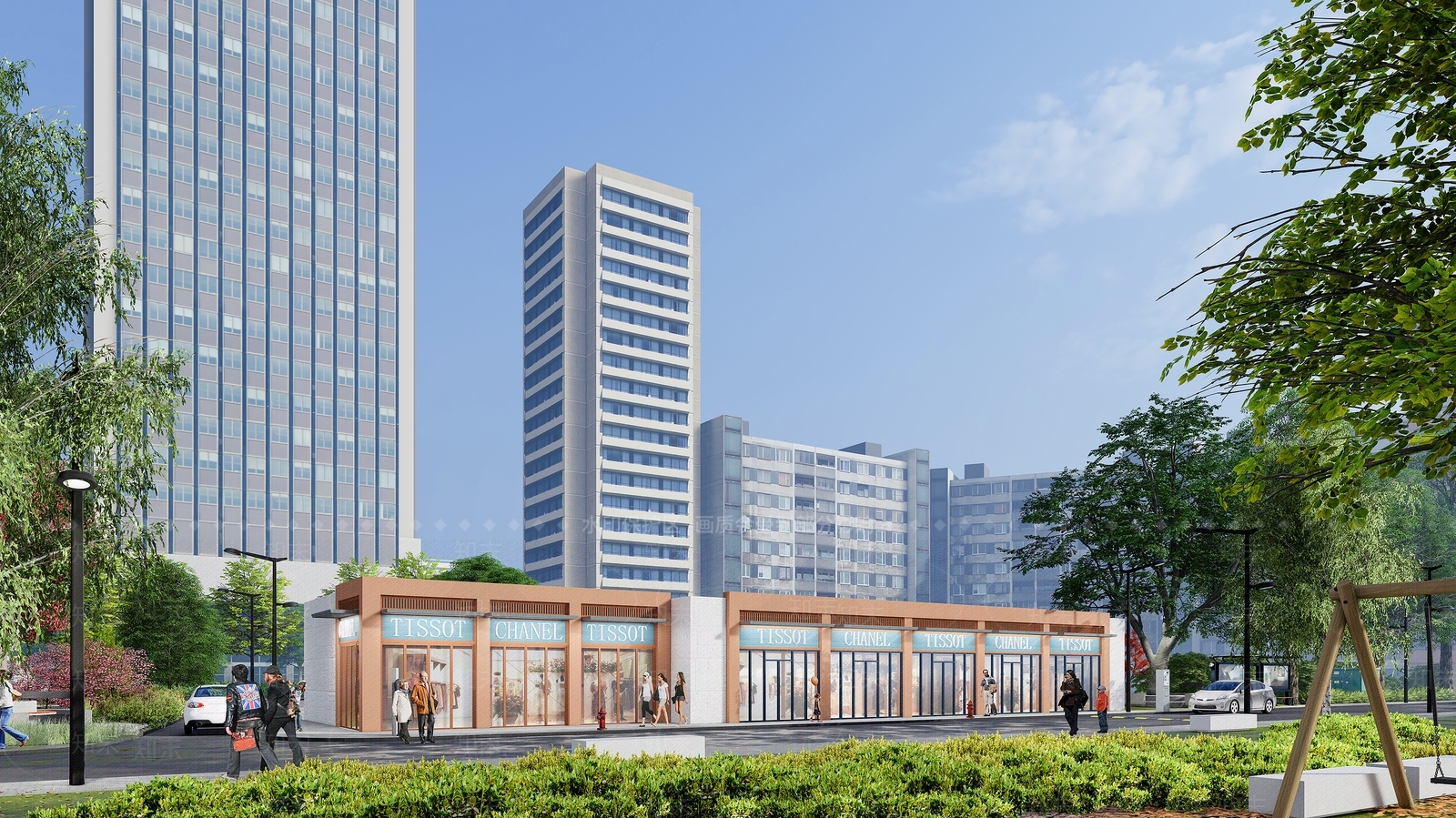 现代极简其他商业建筑SU模型下载【ID:1169954478】