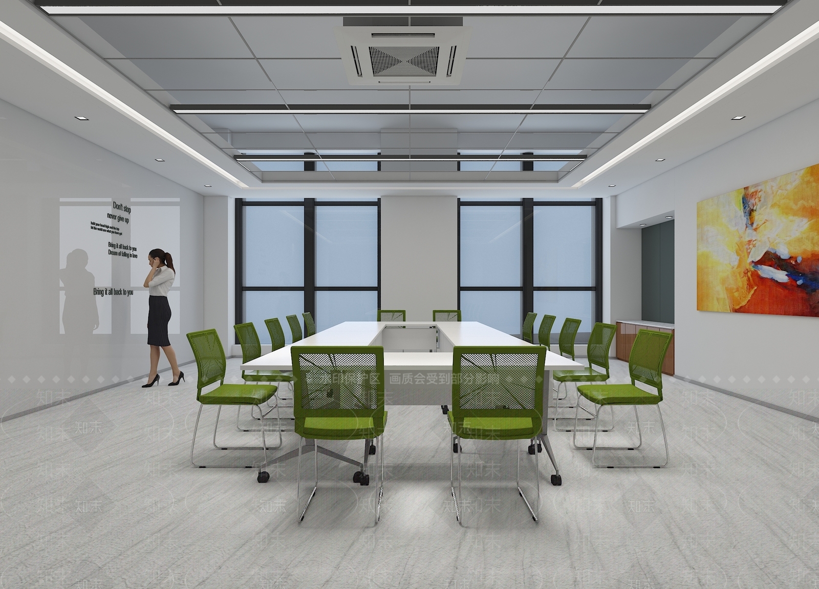现代会议室3D模型下载【ID:1169957780】