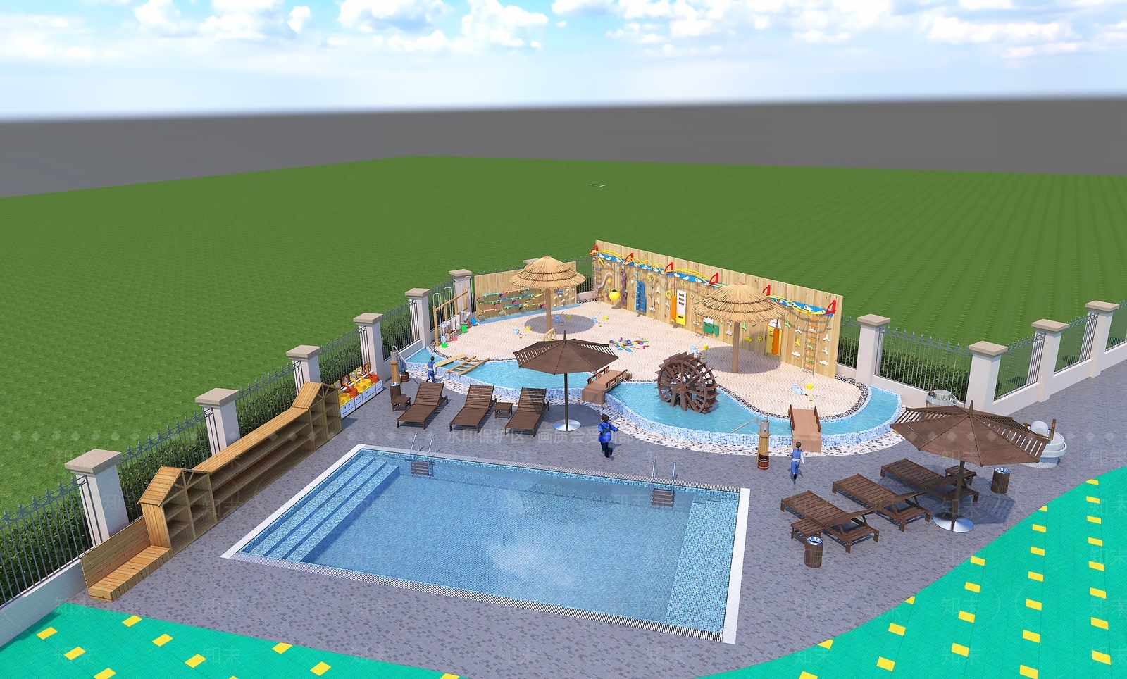 现代幼儿园3D模型下载【ID:1169958360】