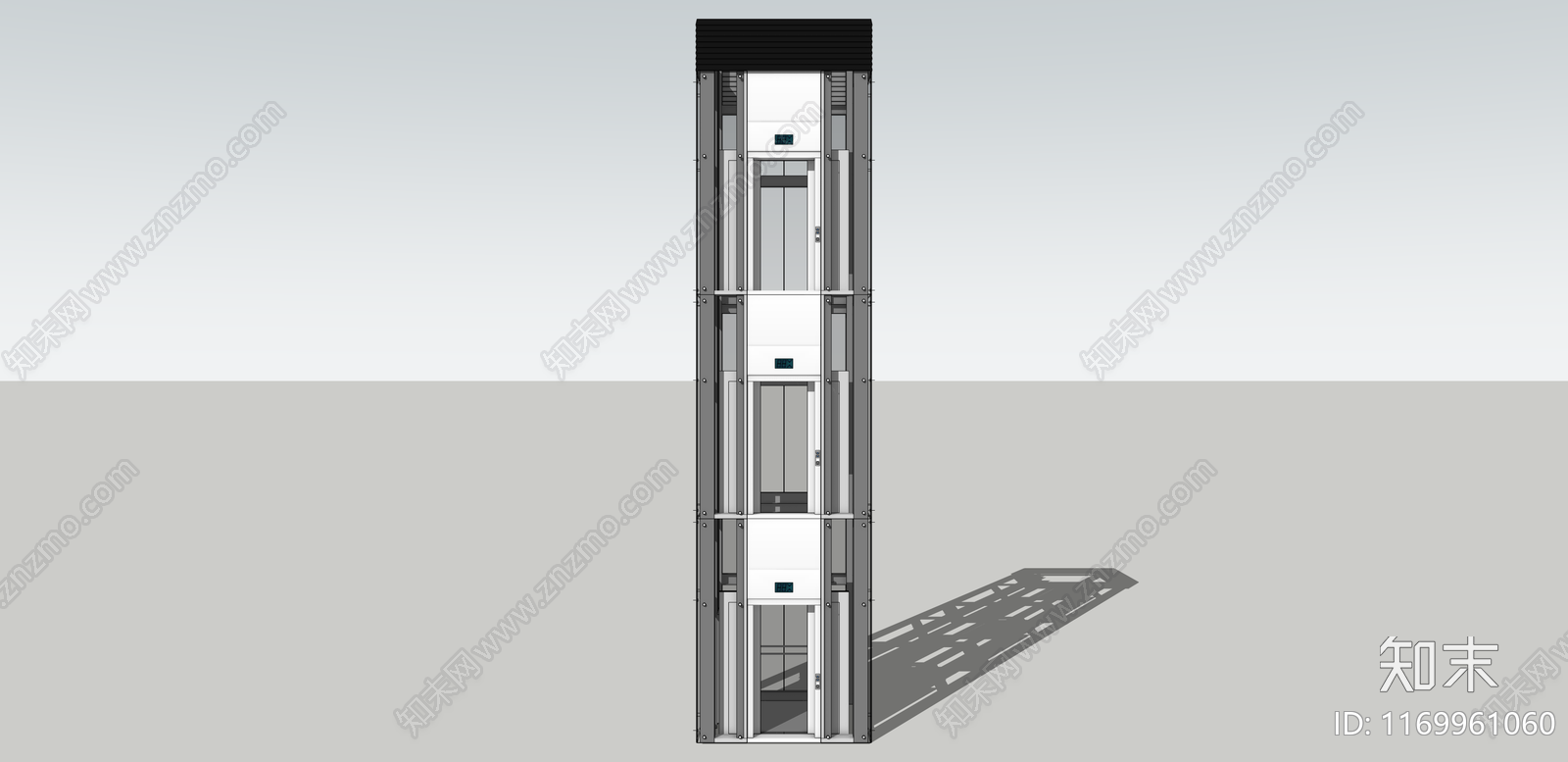 现代电梯SU模型下载【ID:1169961060】