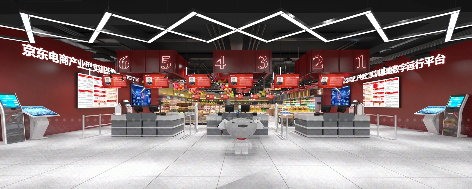 现代超市3D模型下载【ID:1169962303】