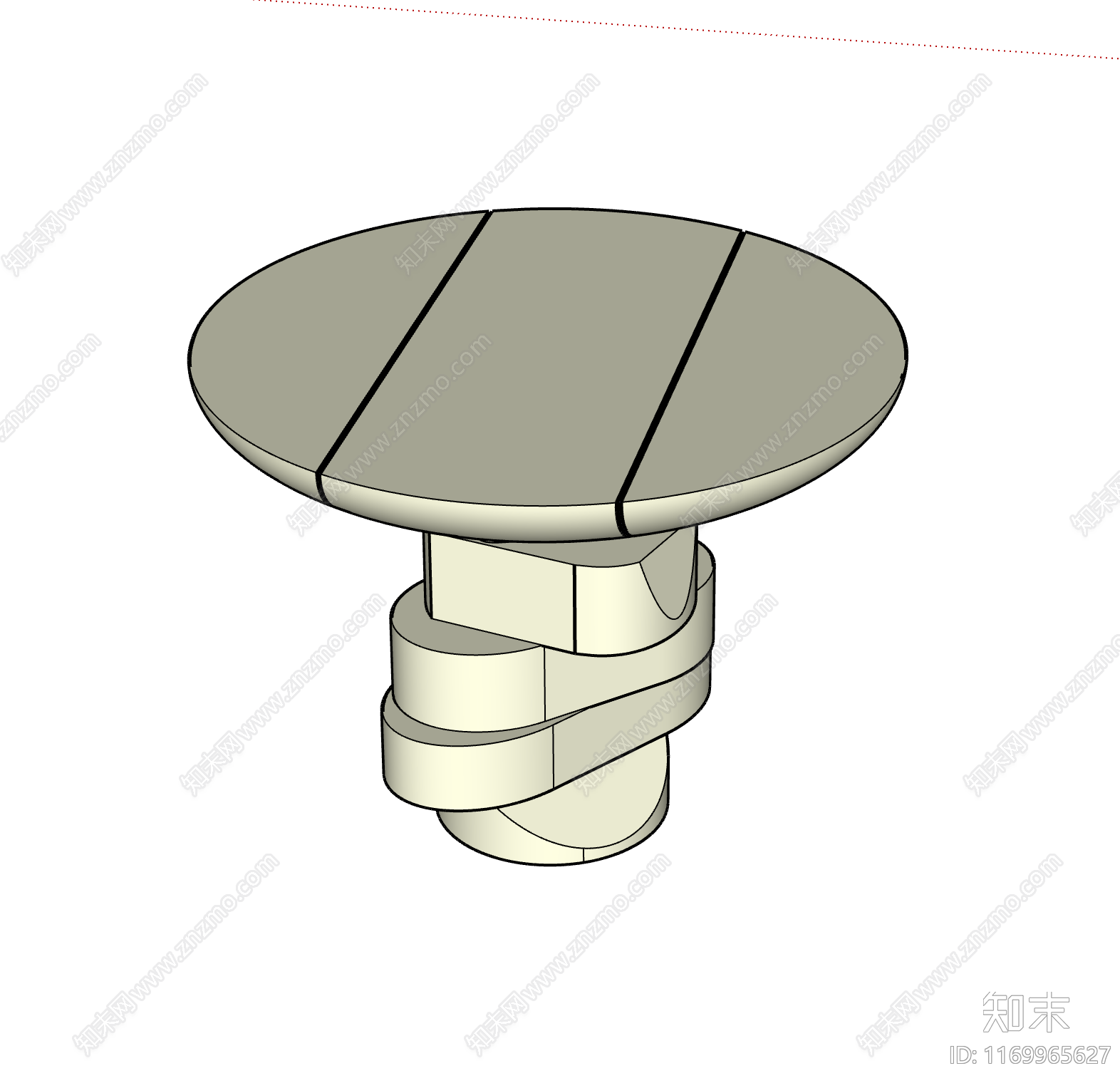 现代餐桌SU模型下载【ID:1169965627】