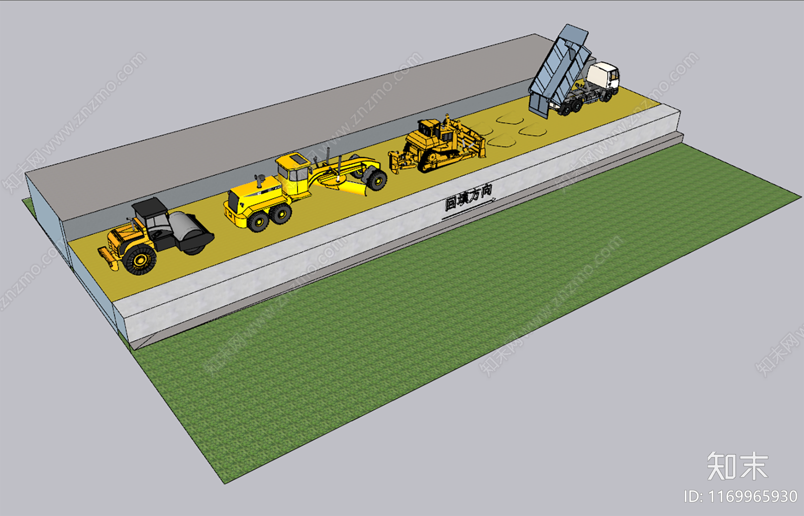 现代道路SU模型下载【ID:1169965930】