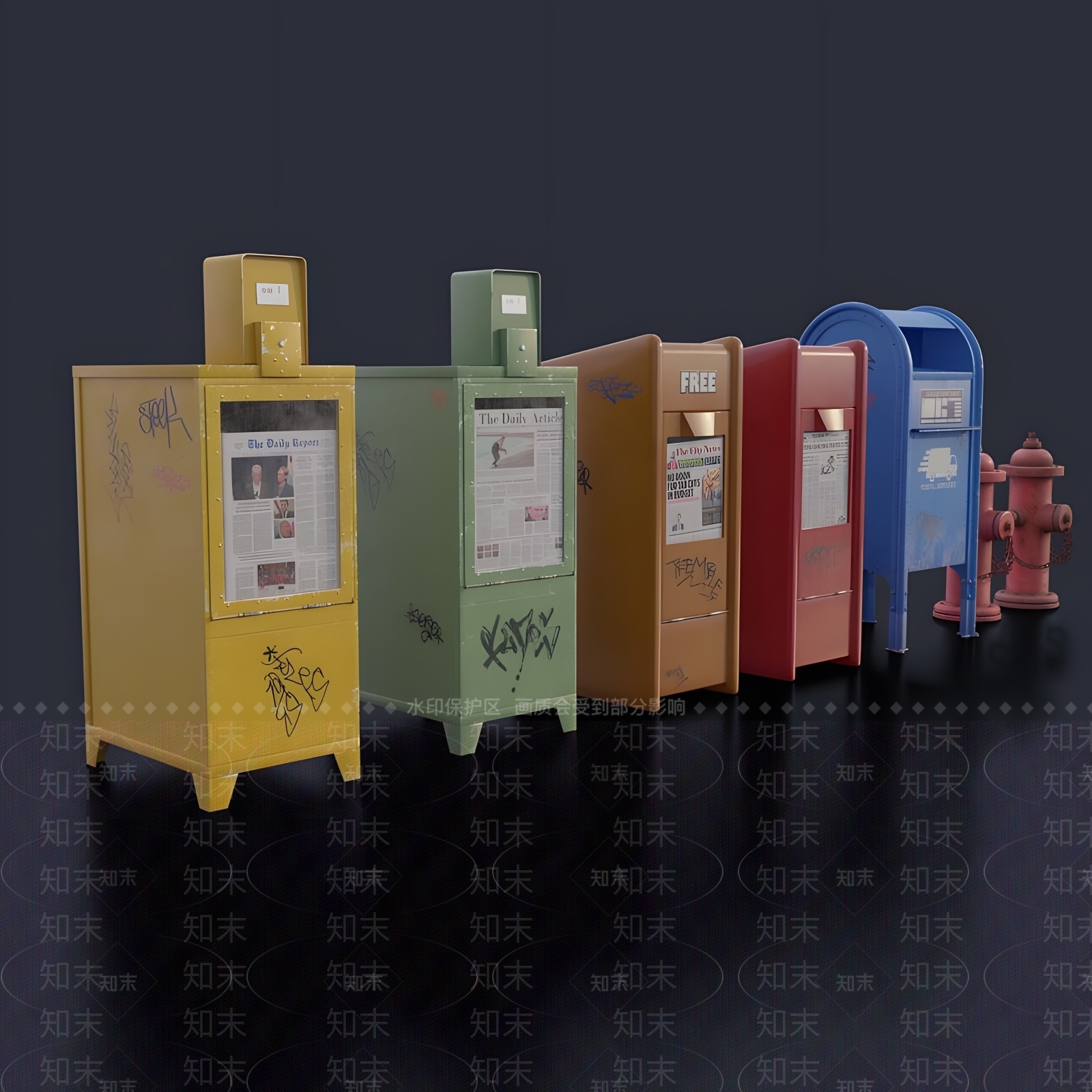 公用器材3D模型下载【ID:1169967961】