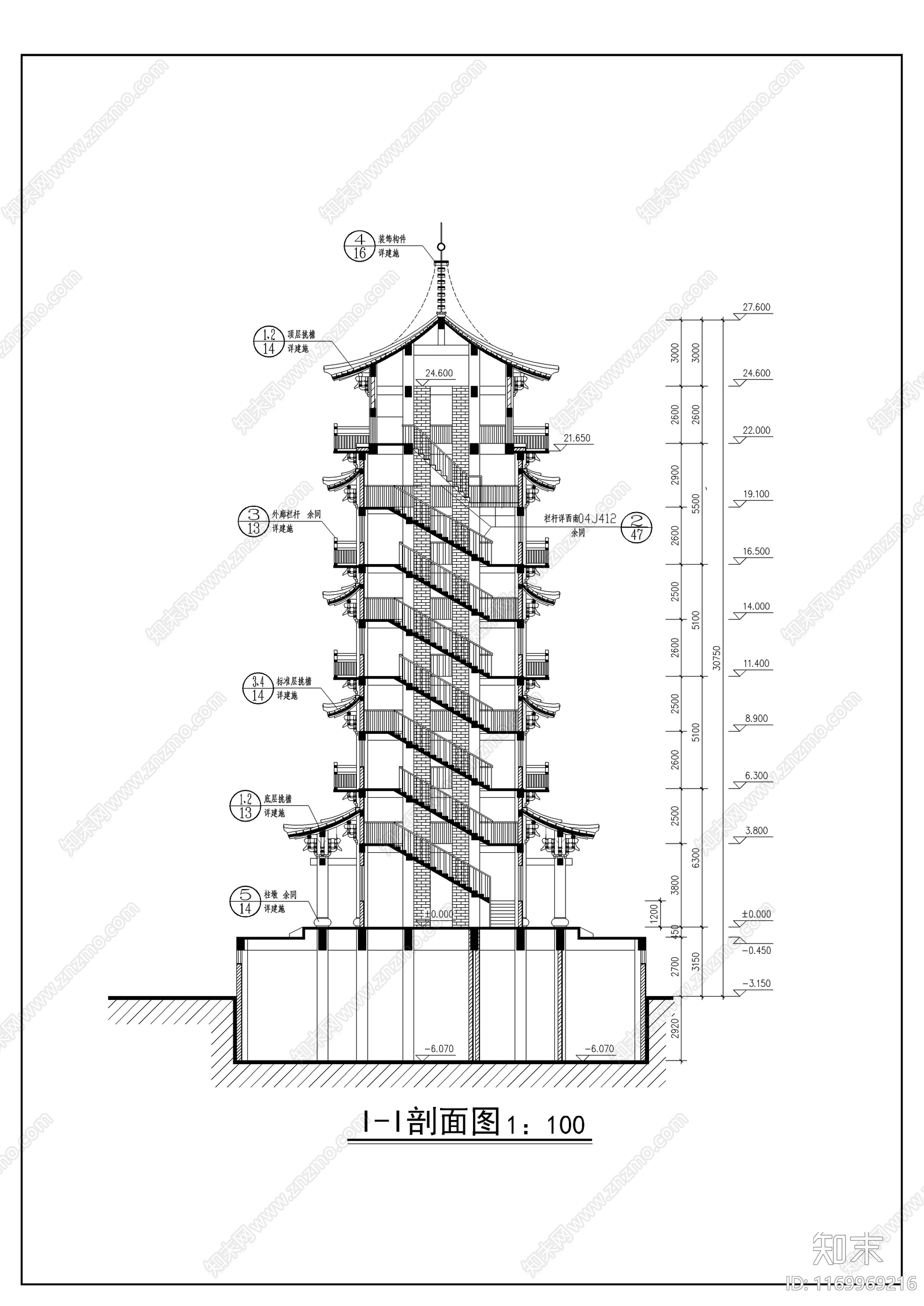 中式古建cad施工图下载【ID:1169969216】