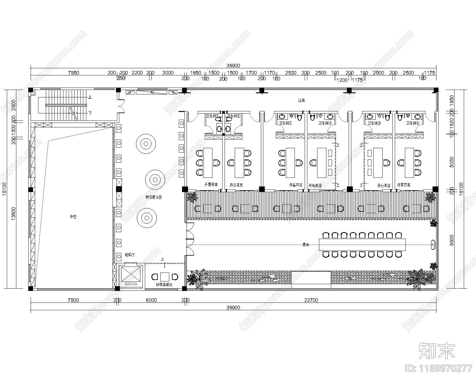 现代售楼处cad施工图下载【ID:1169970277】
