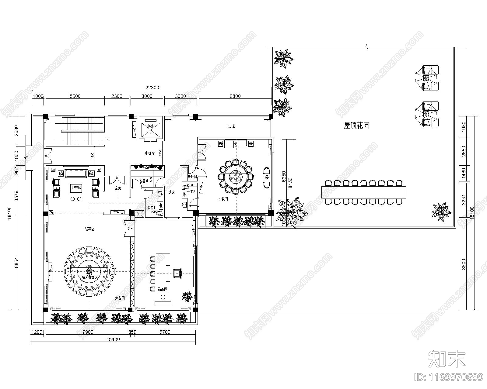 现代会所cad施工图下载【ID:1169970699】