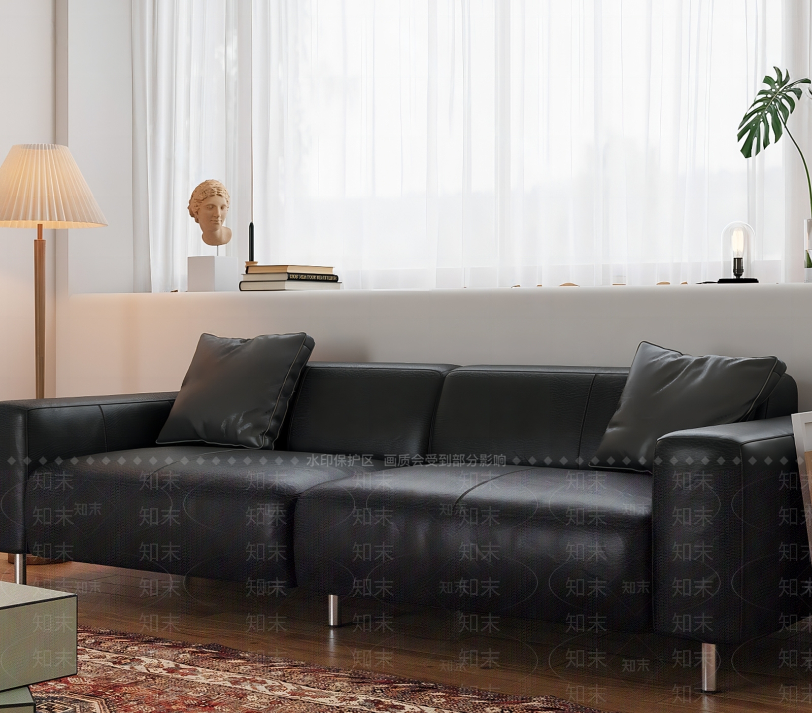 中古多人沙发SU模型下载【ID:1169970790】