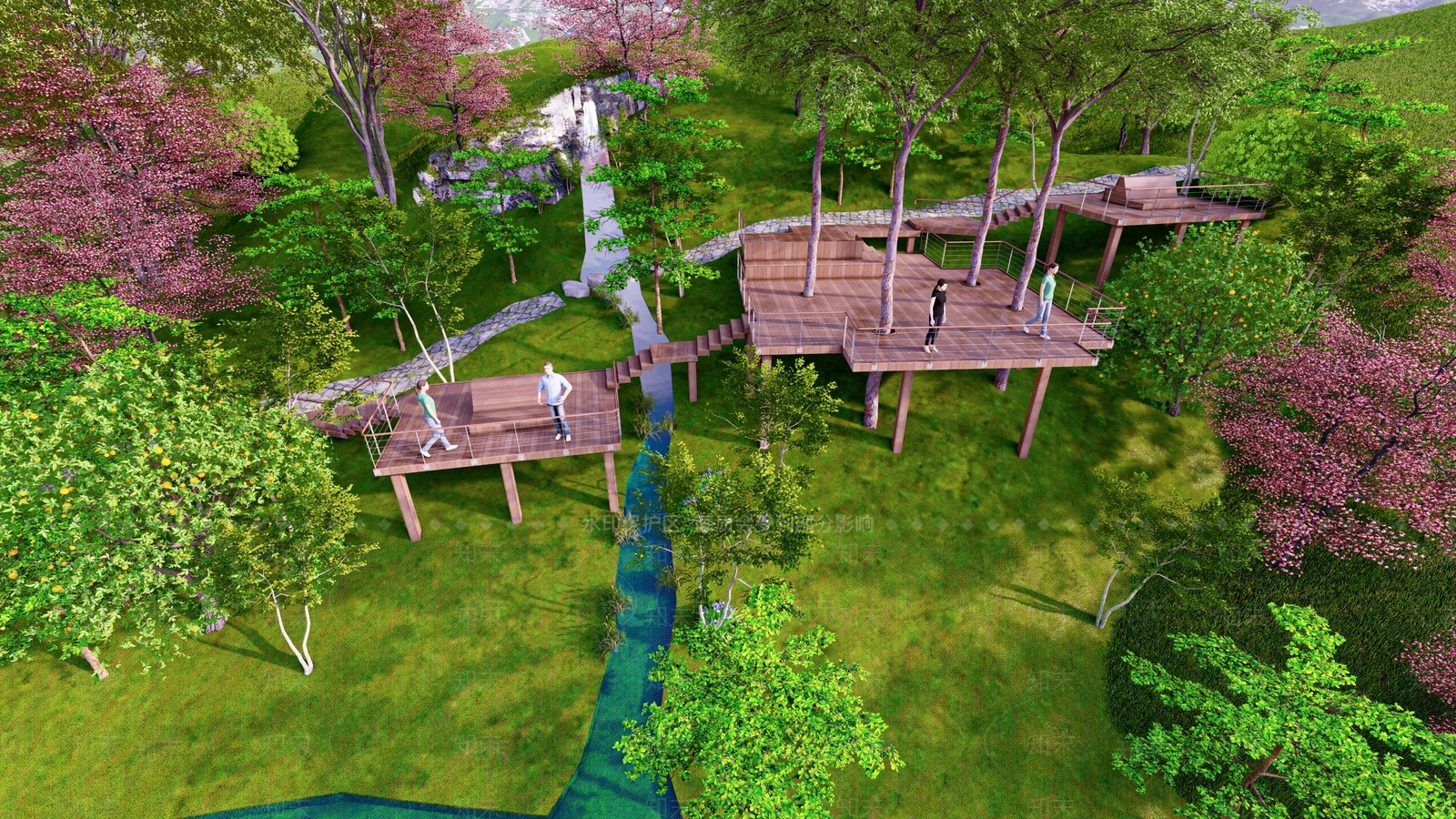 现代新中式其他景观小建筑SU模型下载【ID:1169971286】