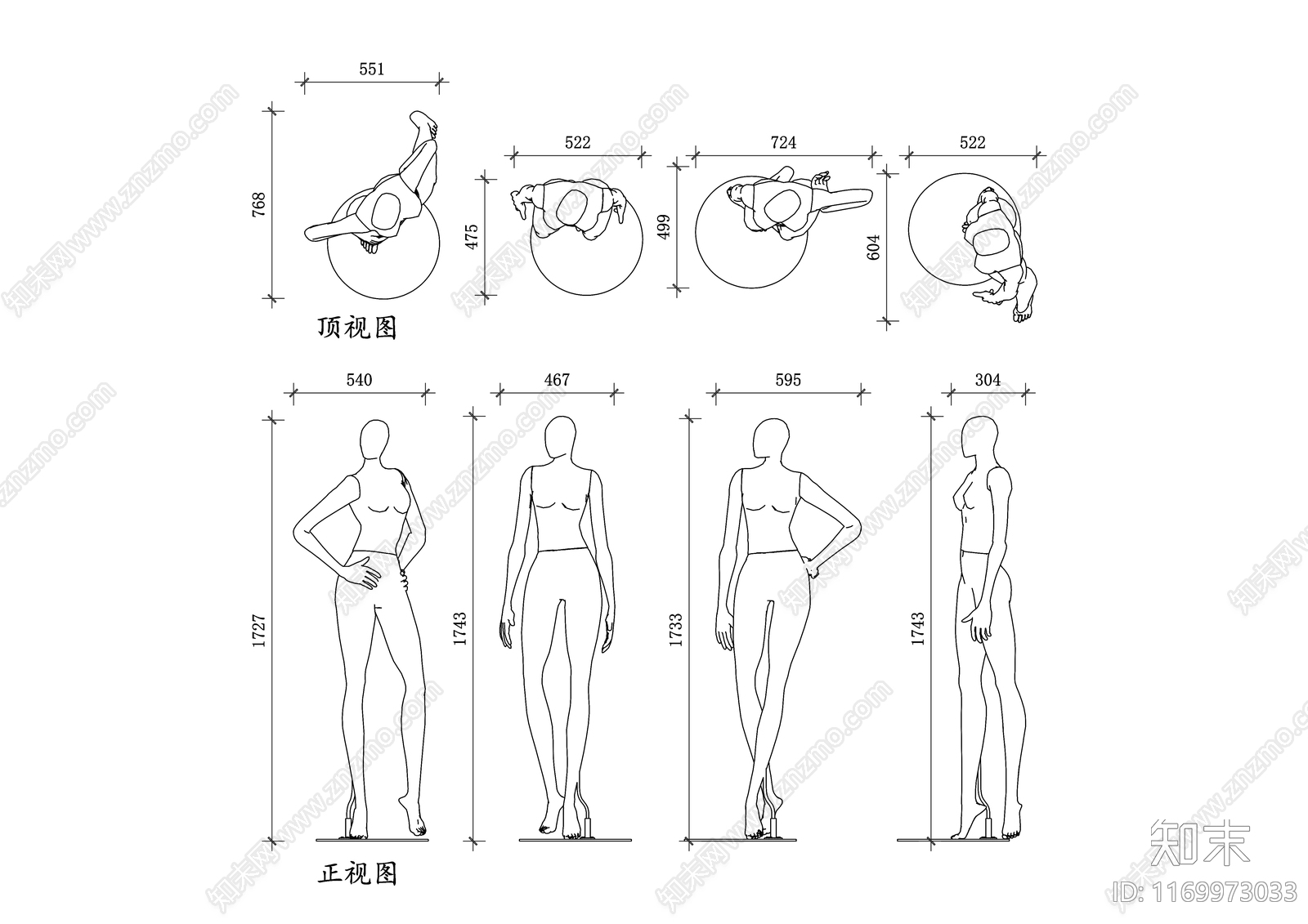 现代服装店cad施工图下载【ID:1169973033】