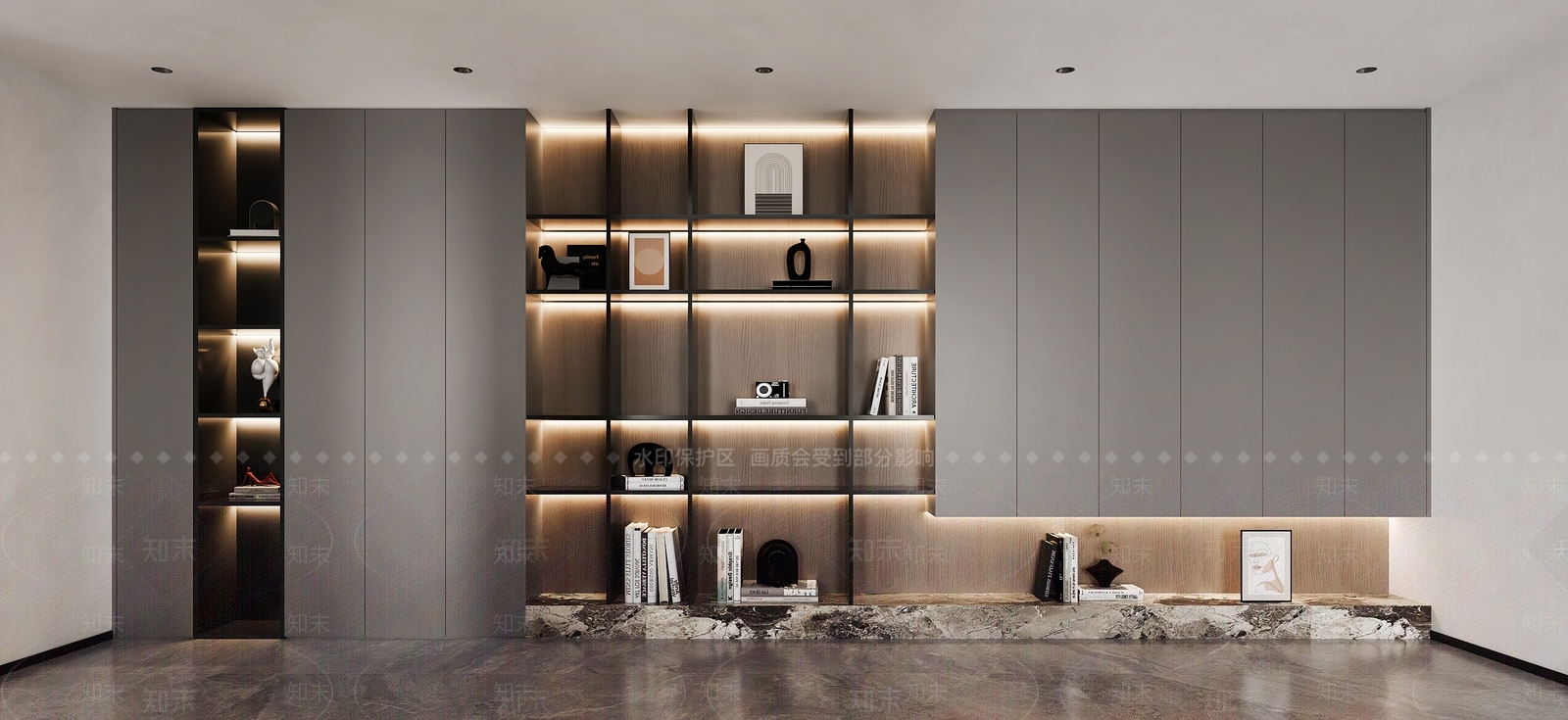 现代意式酒柜3D模型下载【ID:1169980177】