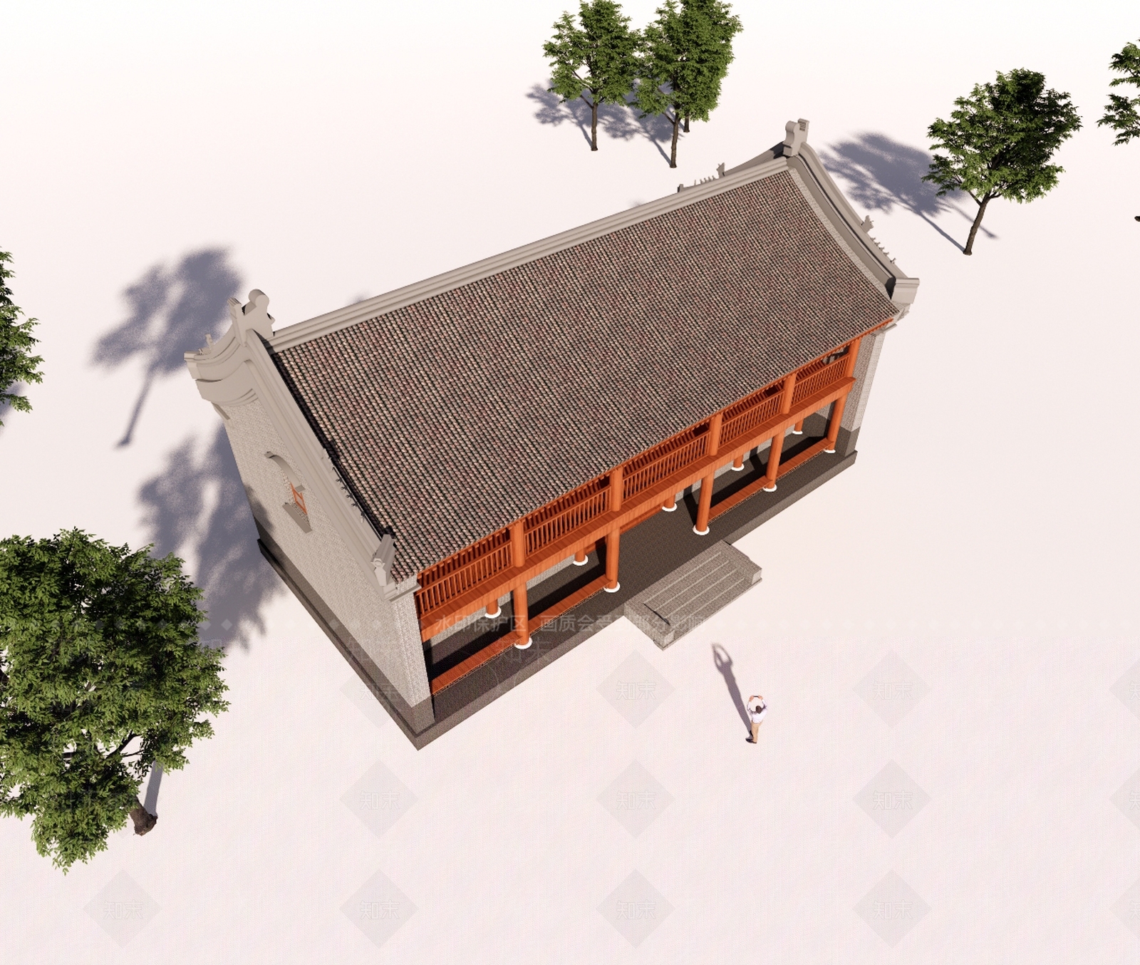 中式其他商业建筑SU模型下载【ID:1170032310】