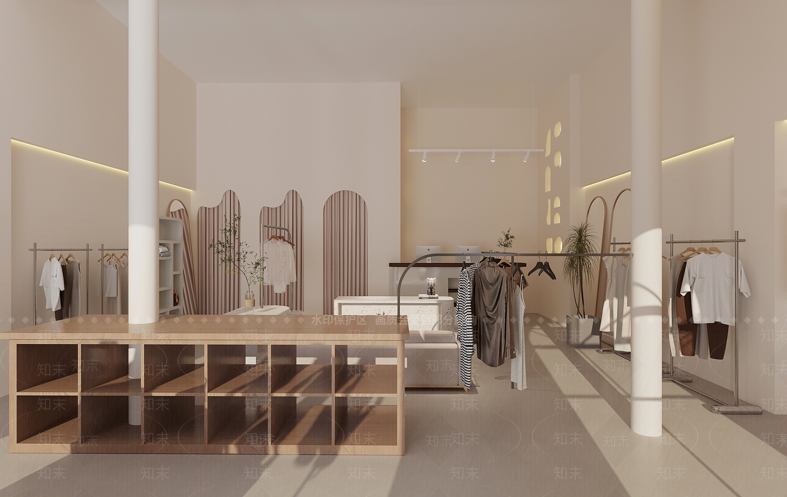 现代服装店SU模型下载【ID:1169986661】
