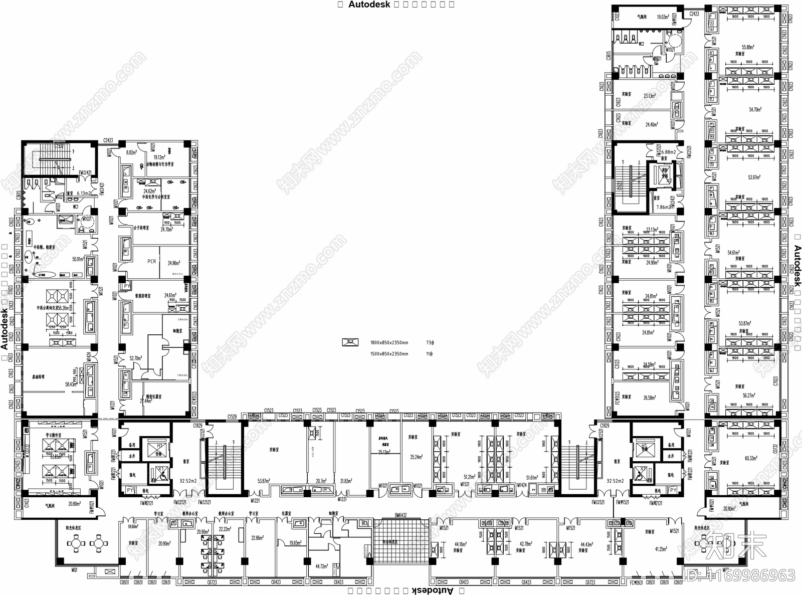 现代实验室cad施工图下载【ID:1169986963】