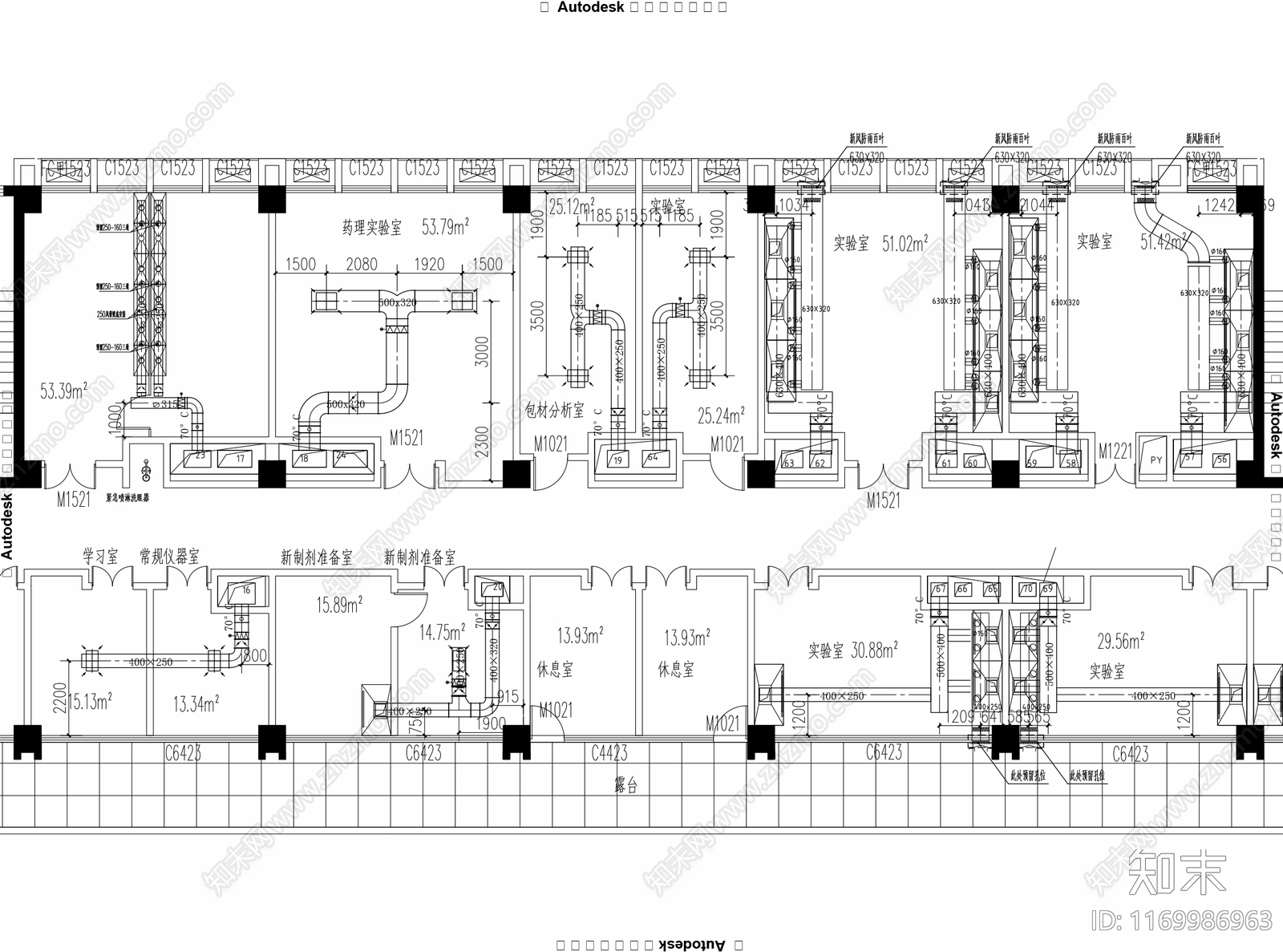 现代实验室cad施工图下载【ID:1169986963】