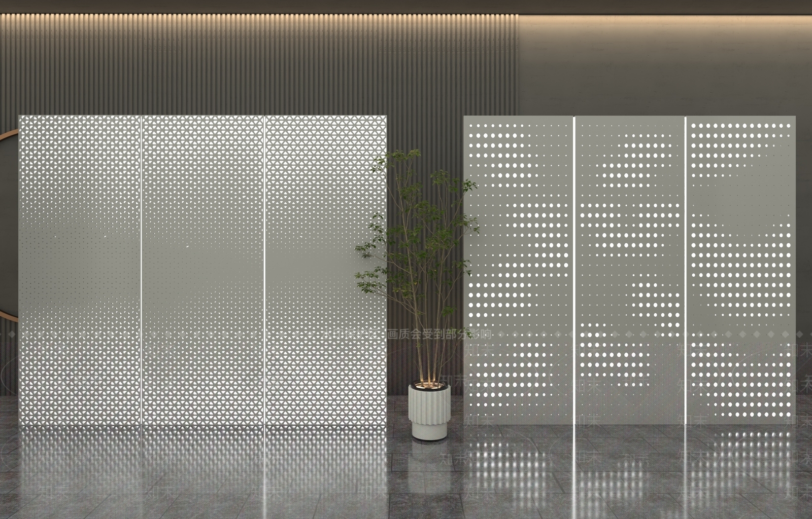 现代背景墙SU模型下载【ID:1169989088】