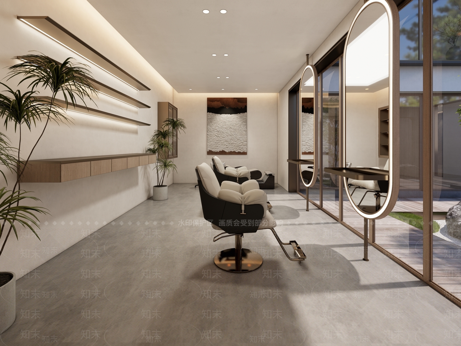 复古侘寂美妆店SU模型下载【ID:1169991377】