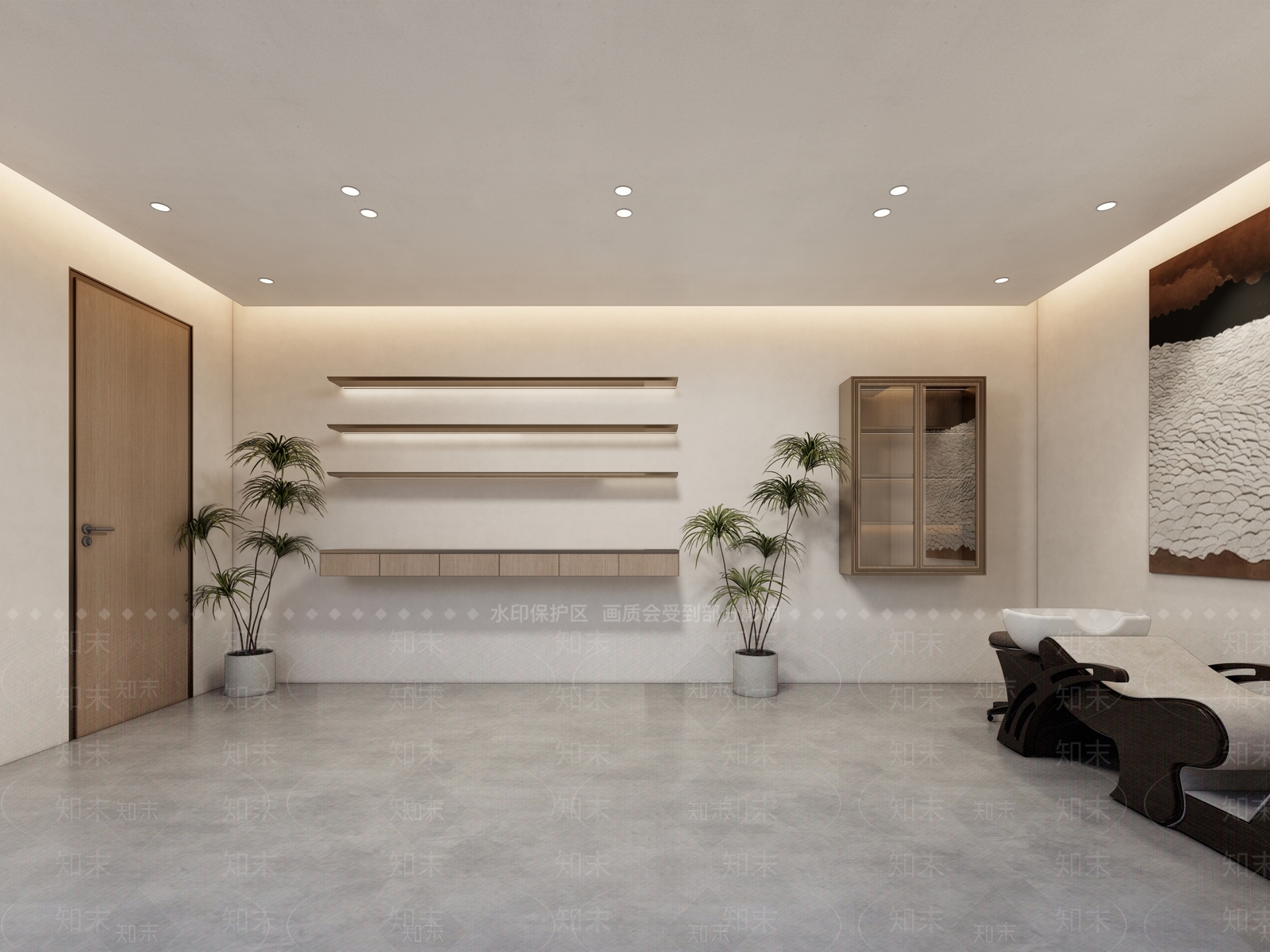 复古侘寂美妆店SU模型下载【ID:1169991377】