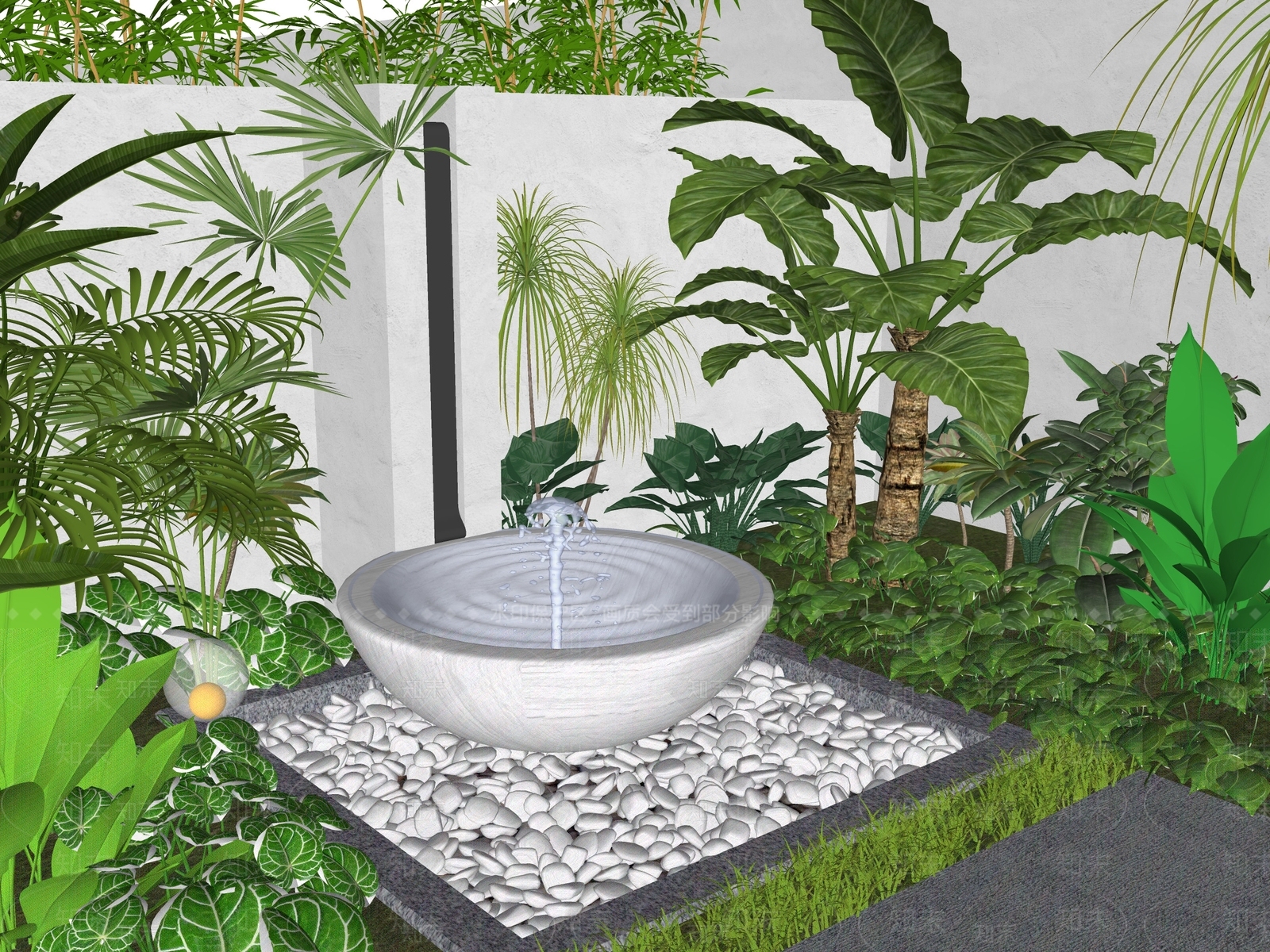 现代水景SU模型下载【ID:1169998630】