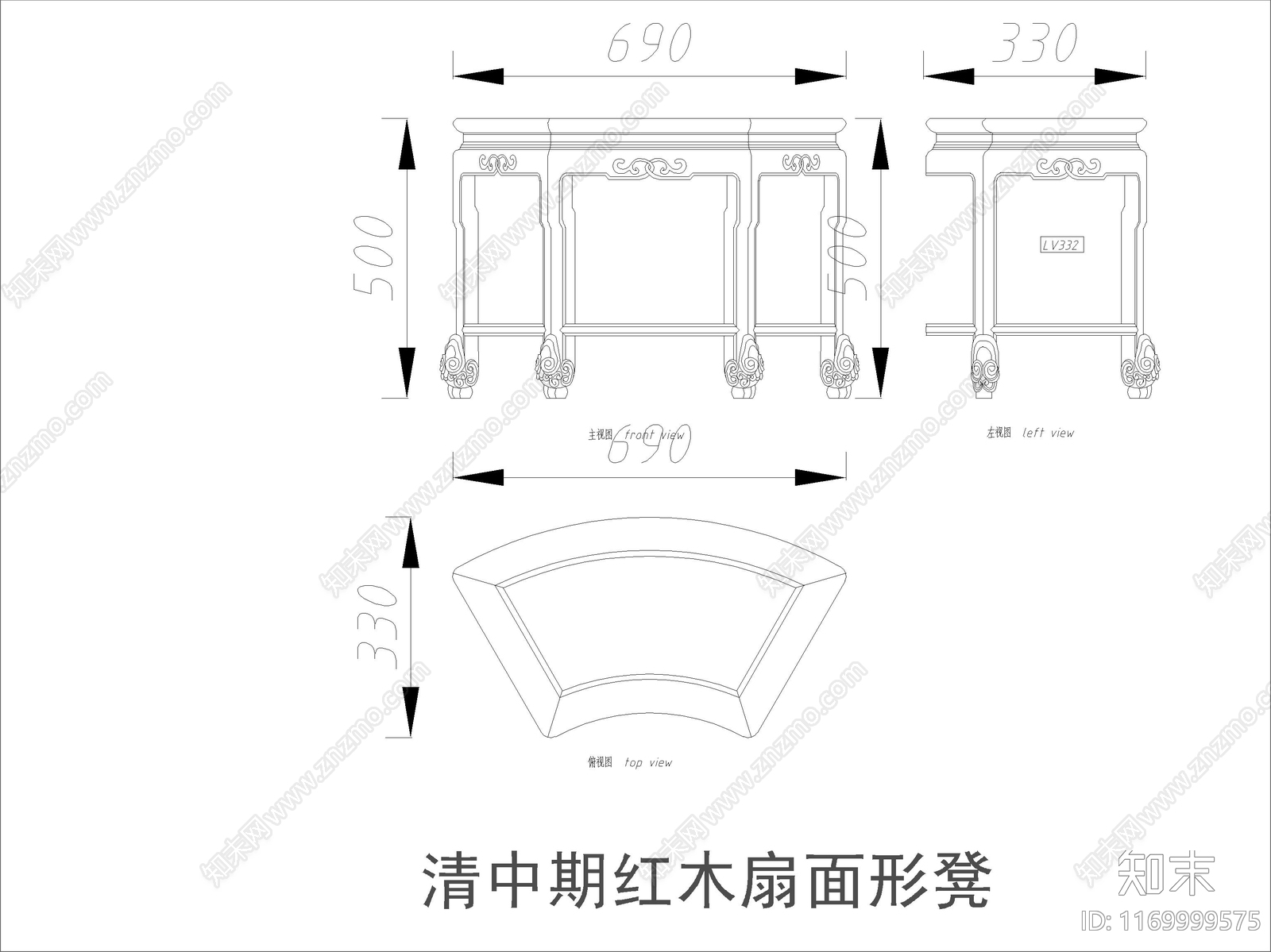 中式家具节点详图cad施工图下载【ID:1169999575】